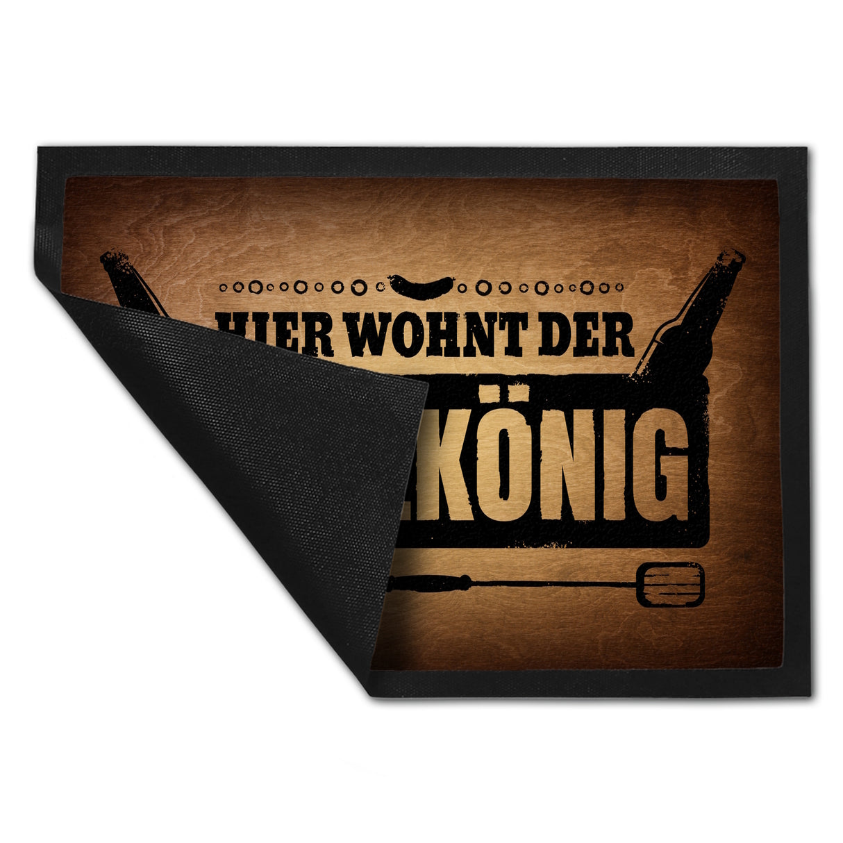 Hier wohnt der Grillkönig Fußmatte