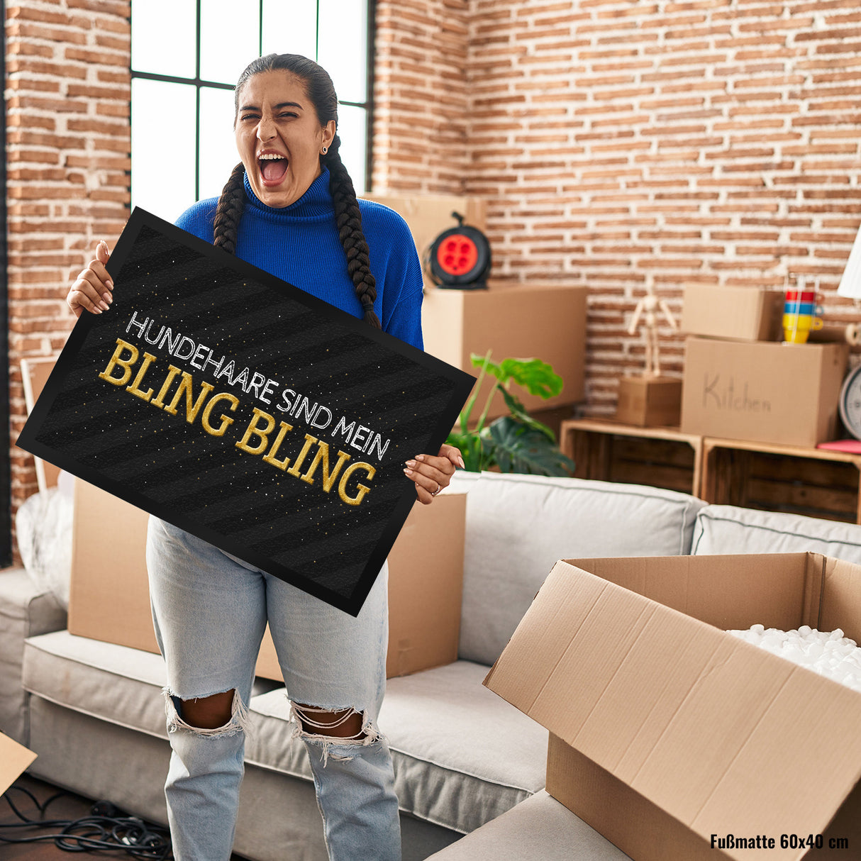 Hundehaare sind mein Bling Bling Fußmatte