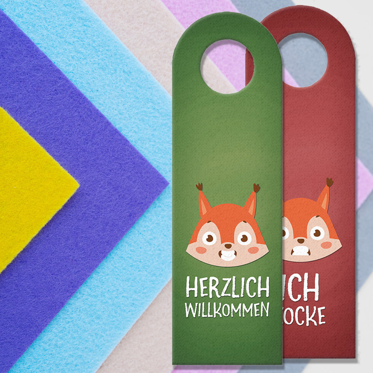 Ich zocke - Herzlich willkommen Fuchs Türhänger