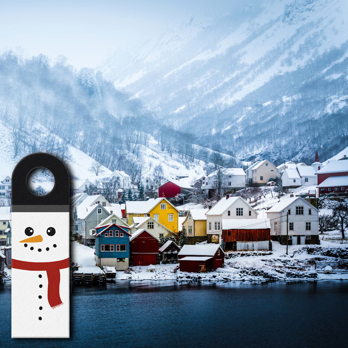 Weihnachtswesen Türhänger - Weihnachten Advent Winter Dezember Schnee Nikolaus Wichtel Schneemann