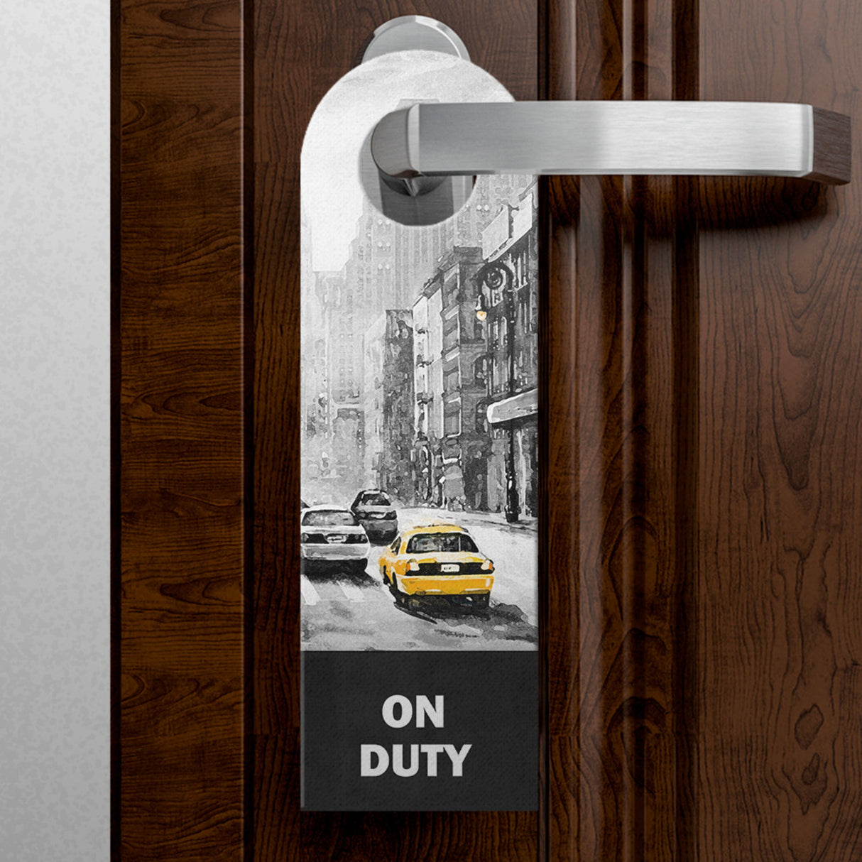 Off duty und on duty New York City Taxi Türhänger