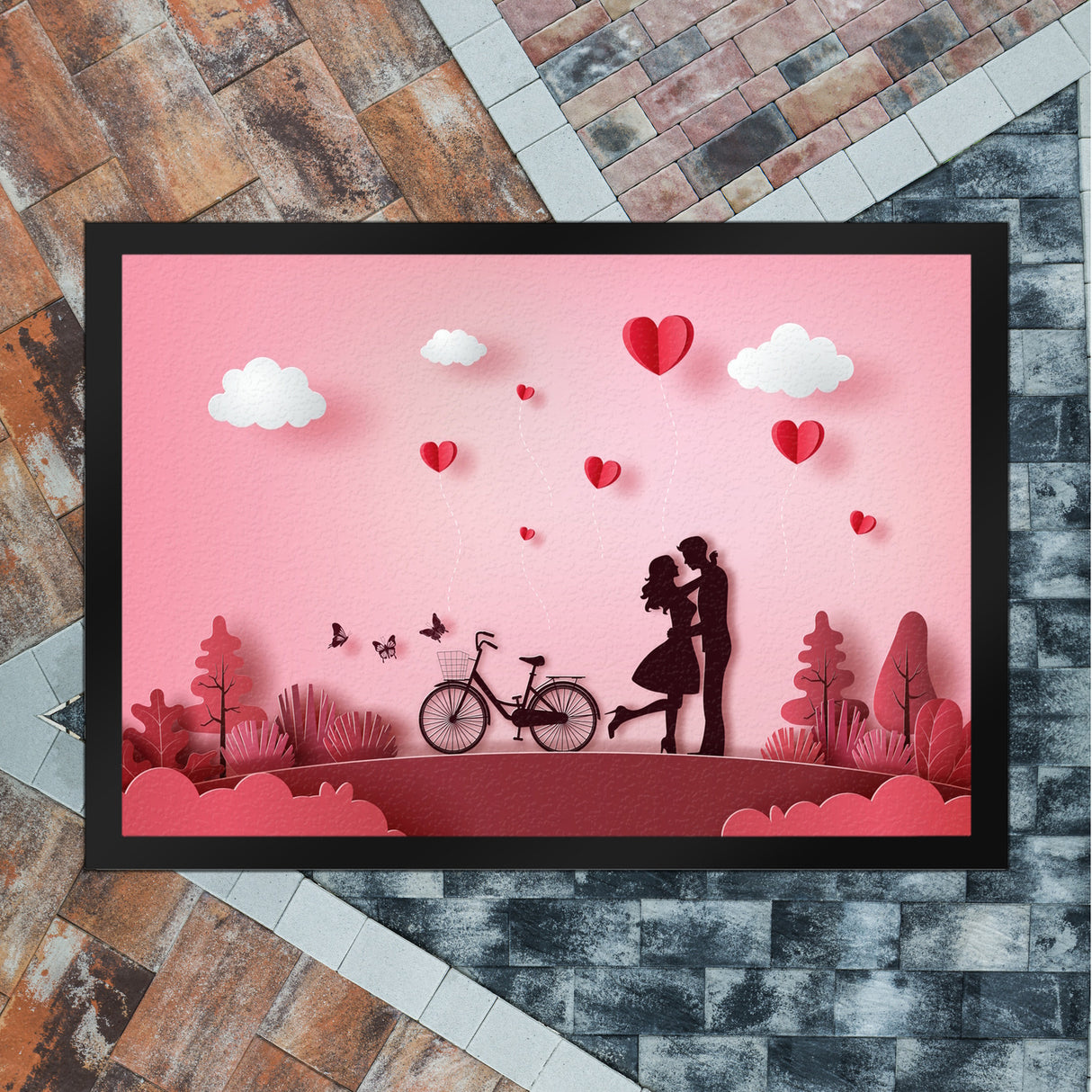 True Love in Red Fußmatte