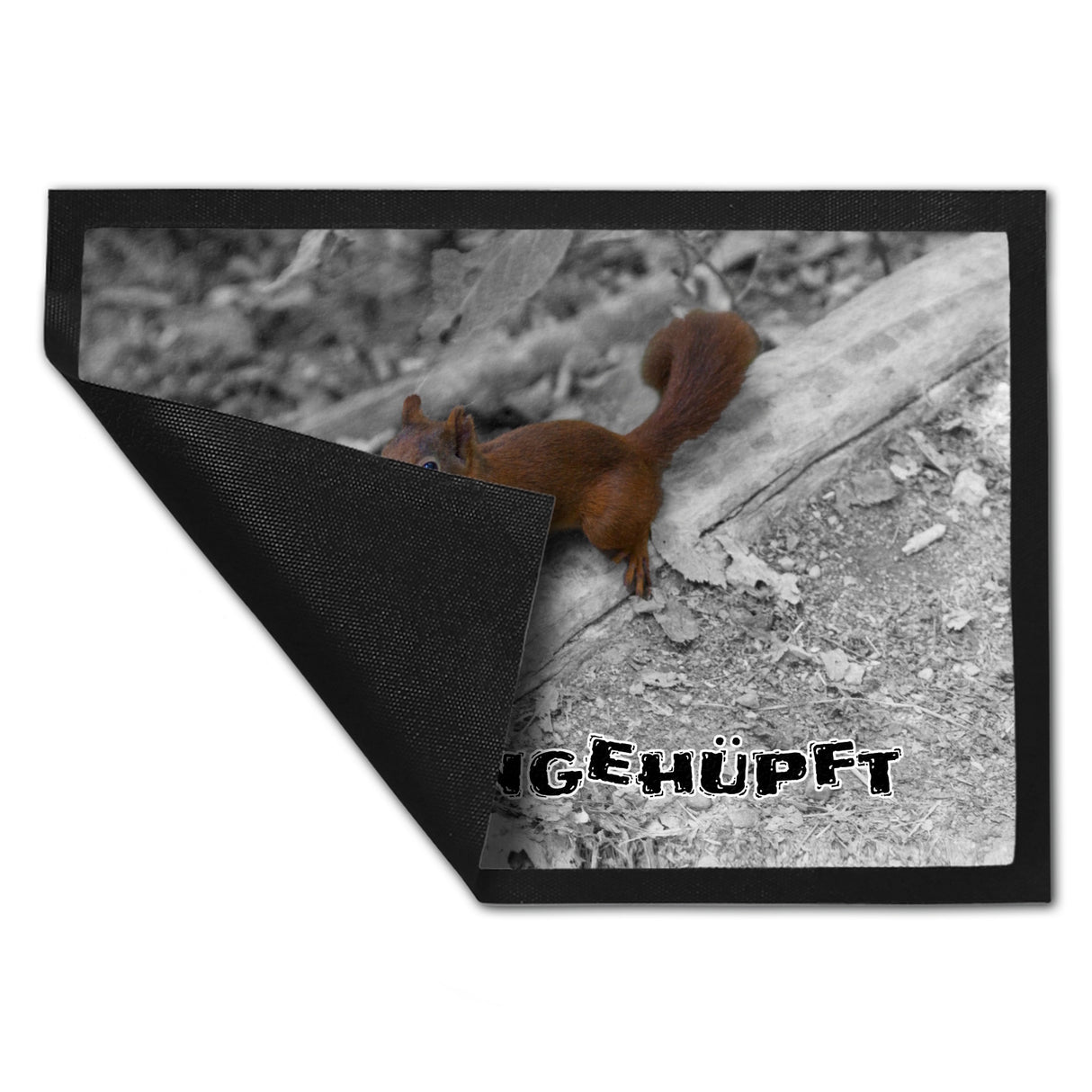 Hereingehüpft Fussmatte mit Eichhörnchen