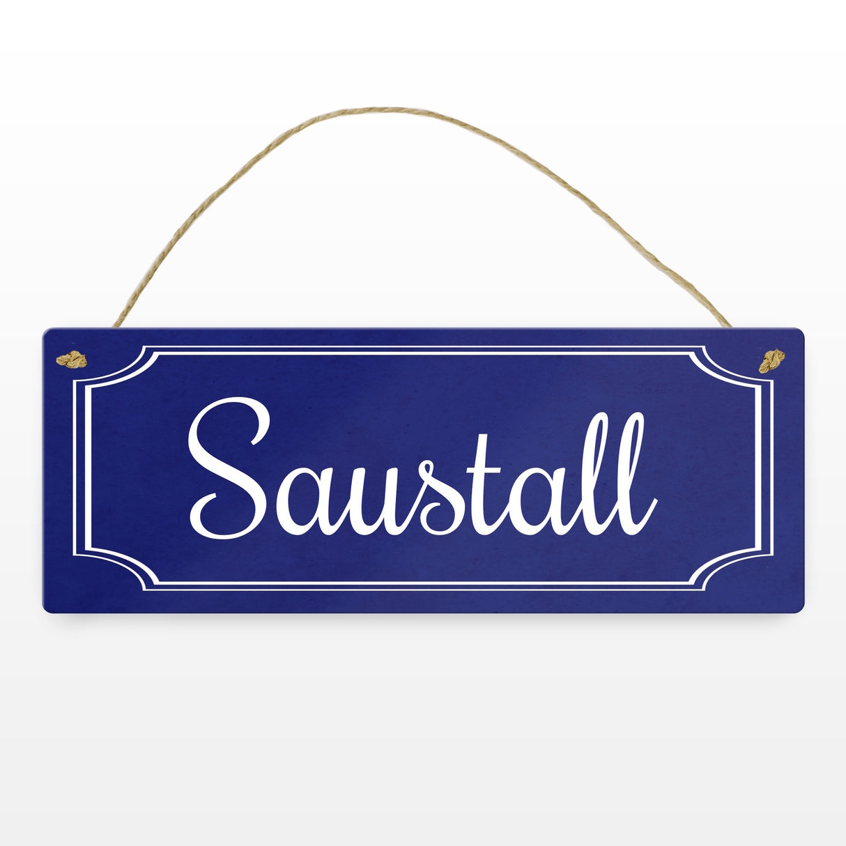 Lustiges Straßenschild Saustall für Zuhause