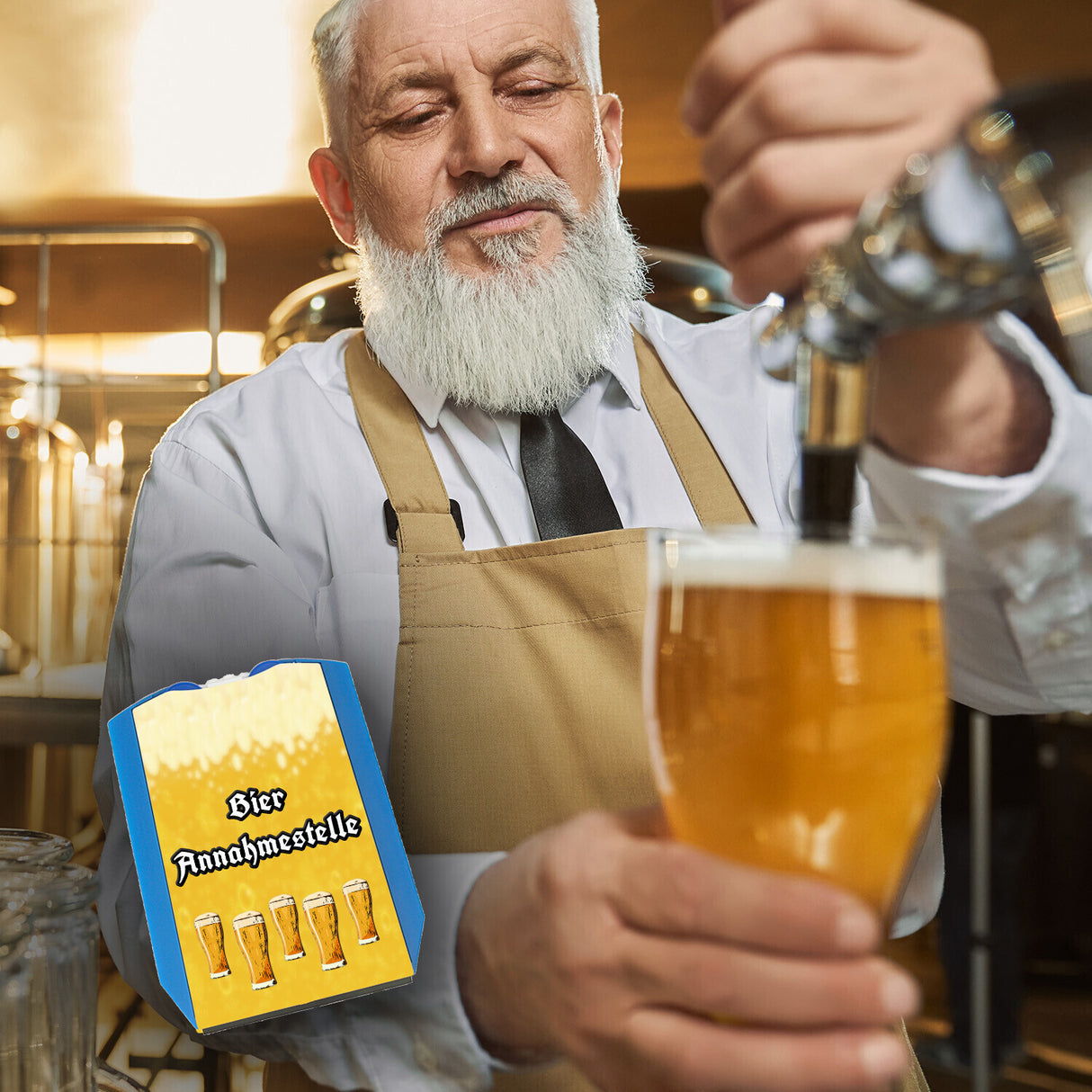 Bier Parkscheibe mit Spruch Bier Annahmestelle mit 2 Einkaufswagenchips