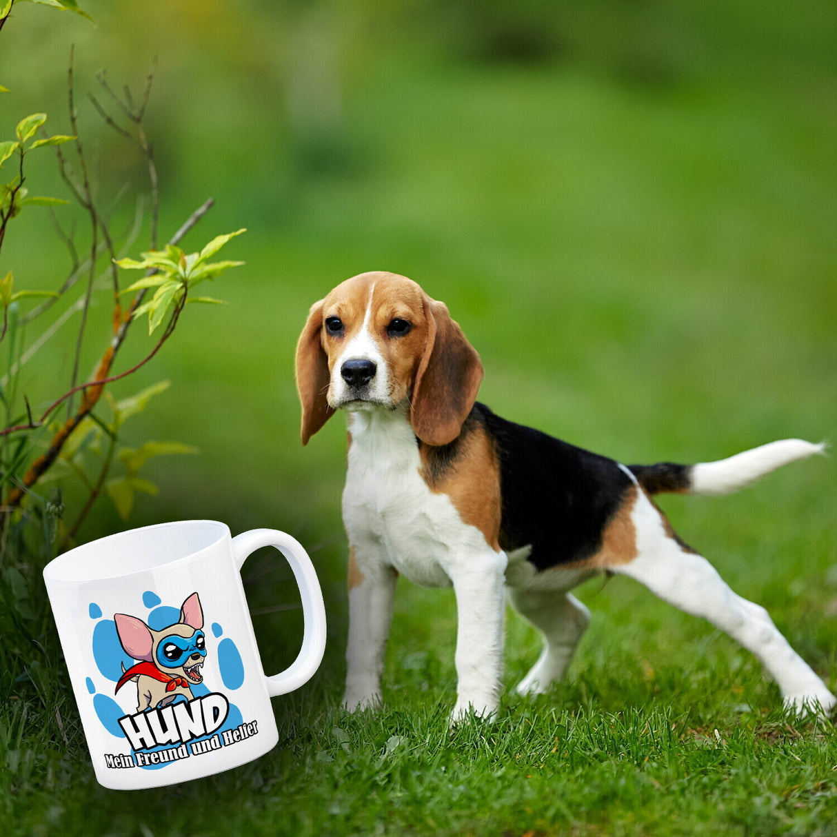 Kaffeebecher mit Superhelden - Chihuahua - Hund mein Freund und Helfer