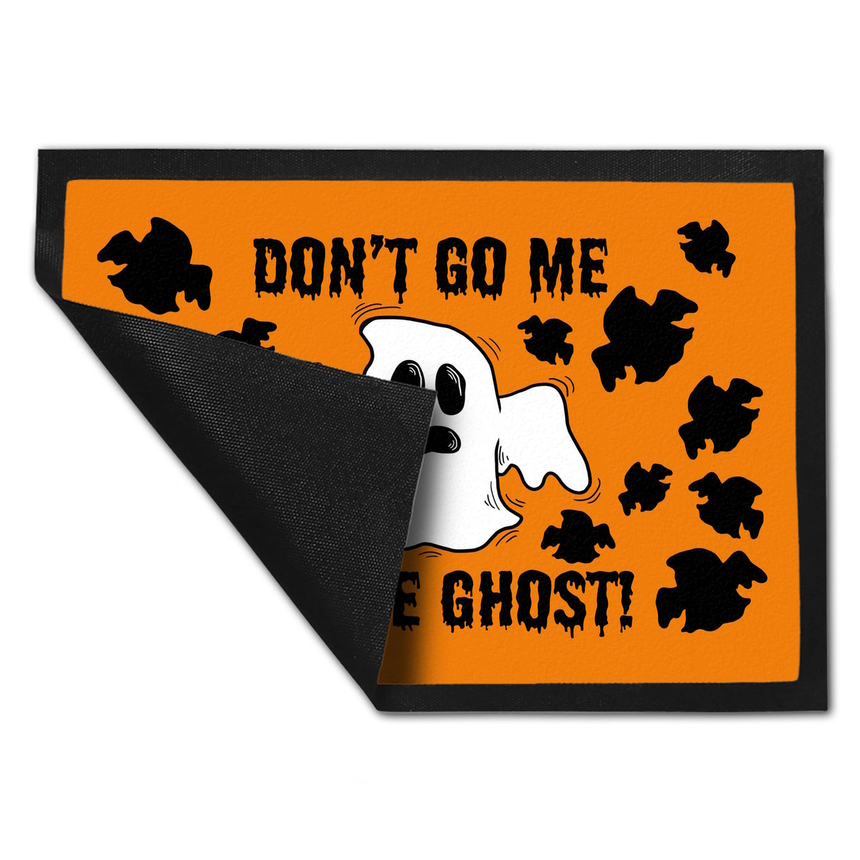 Fußmatte mit witzigem Geistermotiv und Spruch - Don't go me on the Ghost