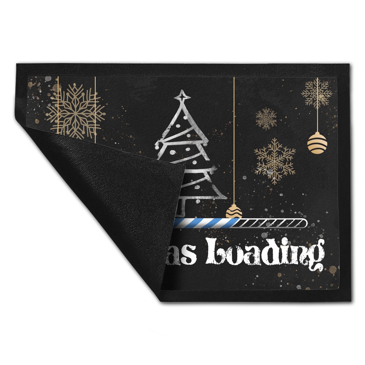 Christmas Loading mit Zuckerstange als Ladebalken Weihnachten Fußmatte