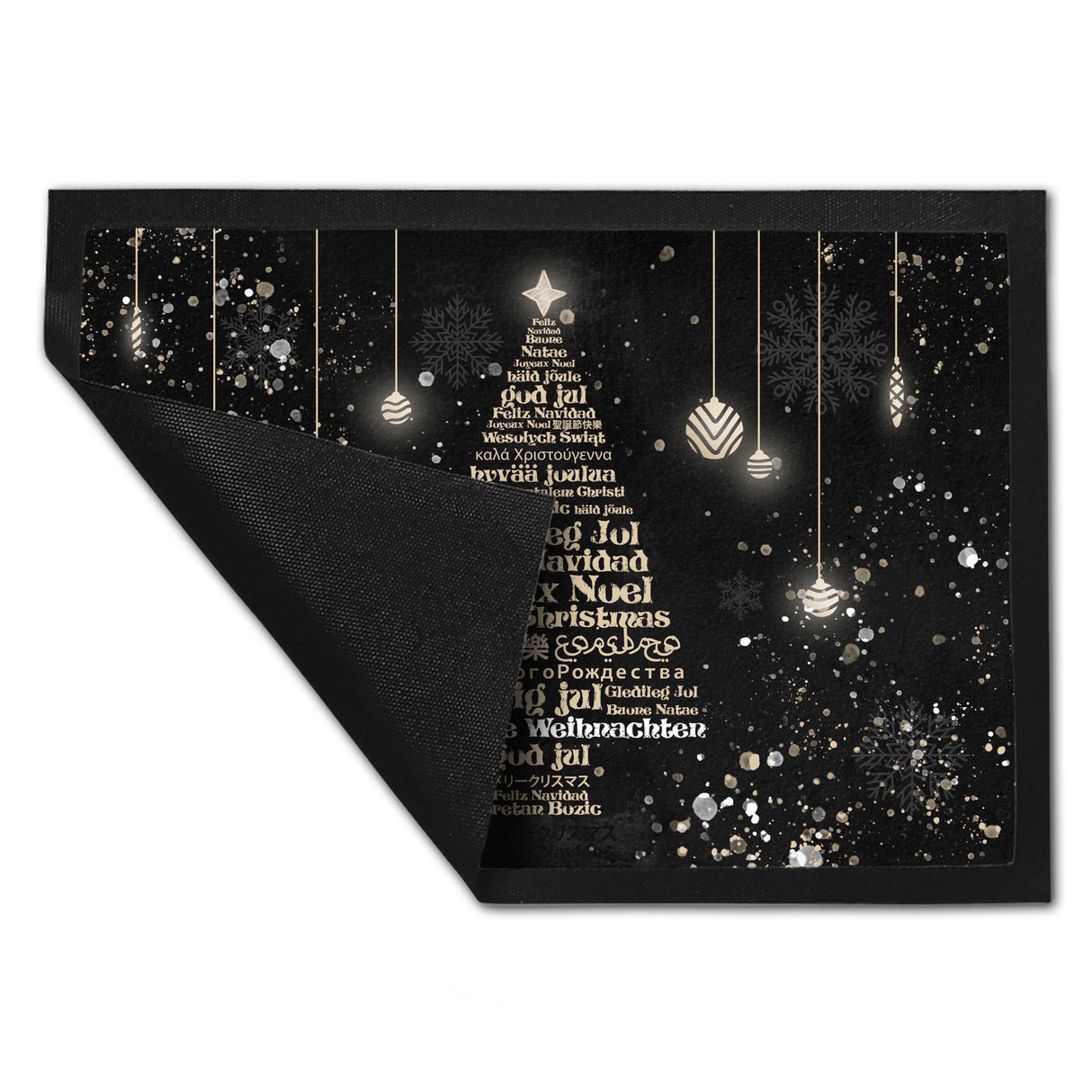 Fröhliche Weihnachten in verschiedenen Sprachen Fußmatte