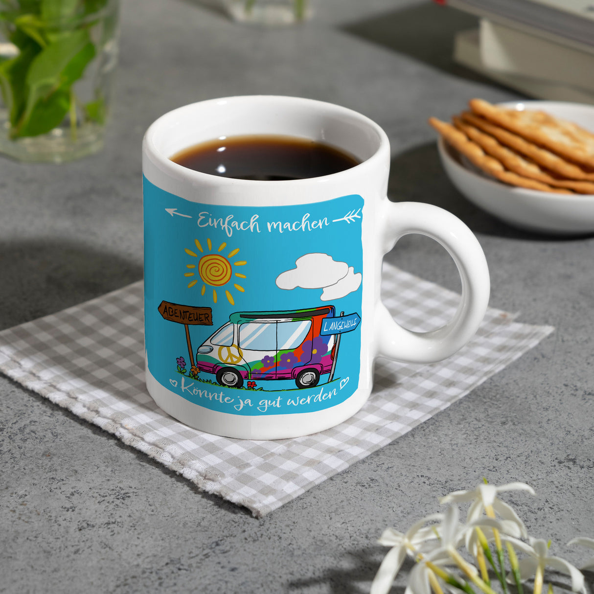Camping Abenteuer Kaffeebecher