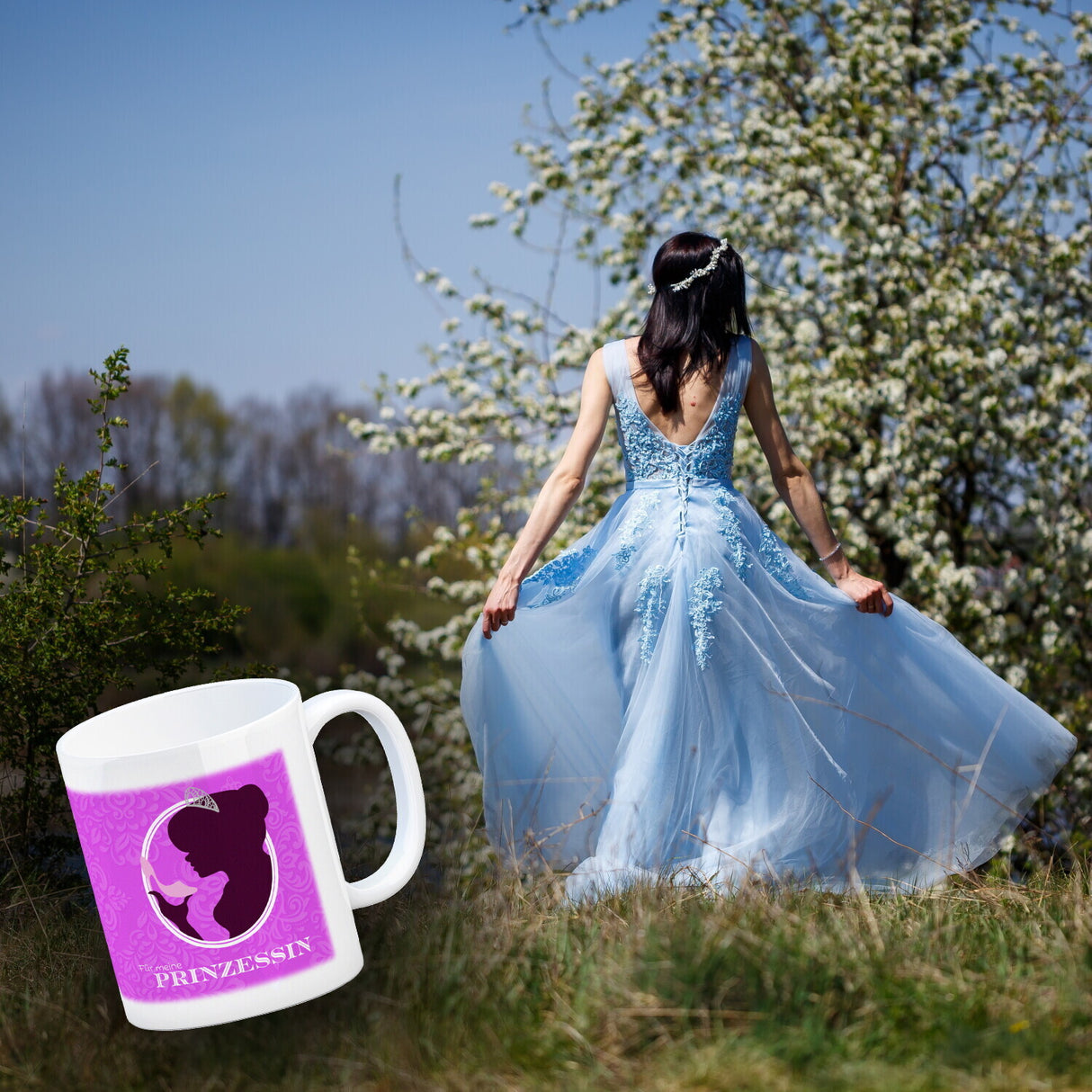 Prinzessin Aschenputtel Kaffeebecher in pink