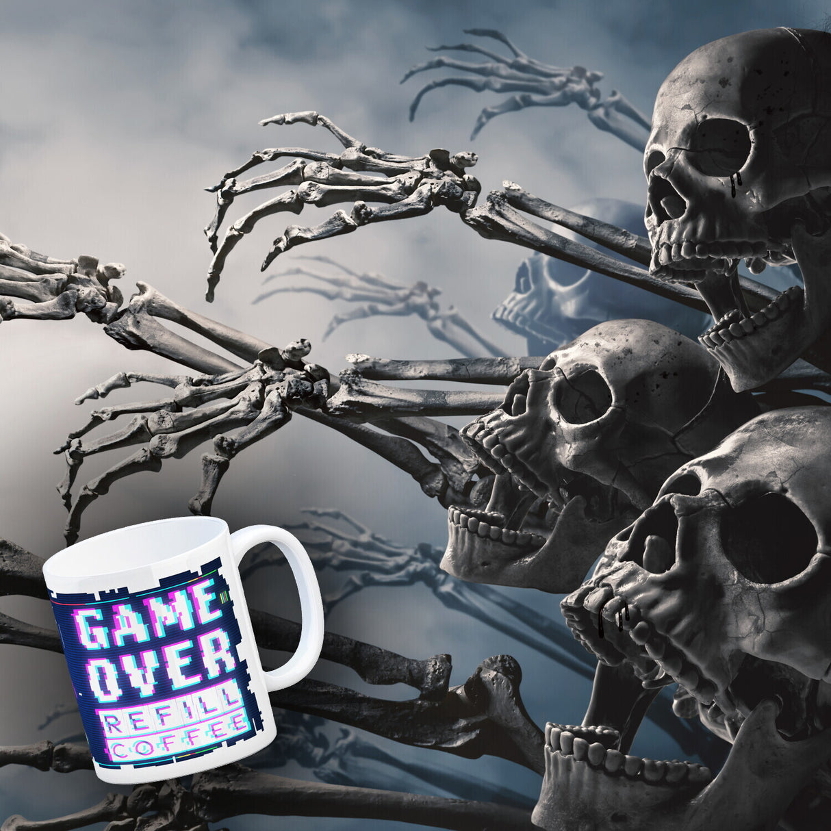 Game Over Refill Coffee Kaffeetasse für Gamer