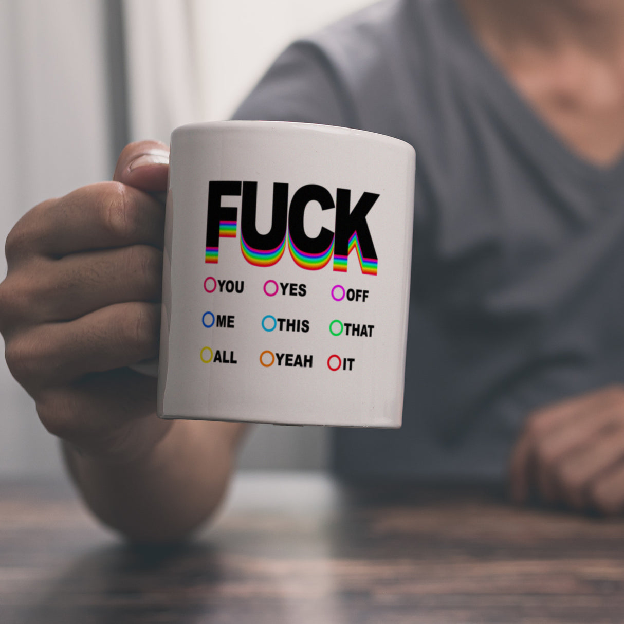 Fuck verschiedene Launen Kaffeebecher zum Ankreuzen