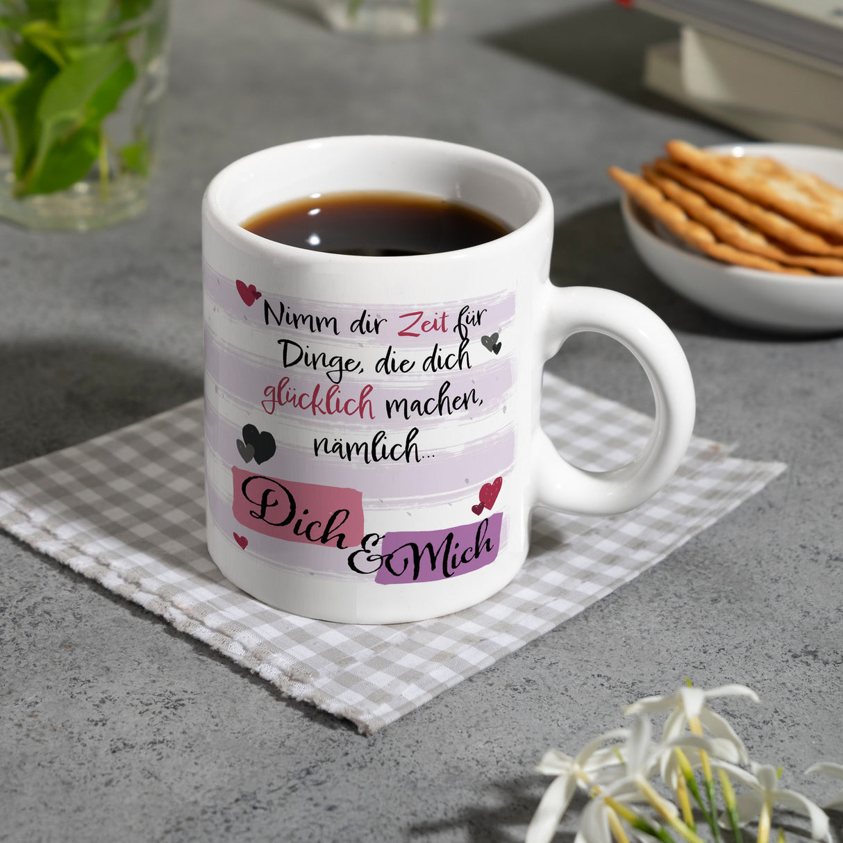 Nimm dir Zeit für Dich & Mich Kaffeebecher