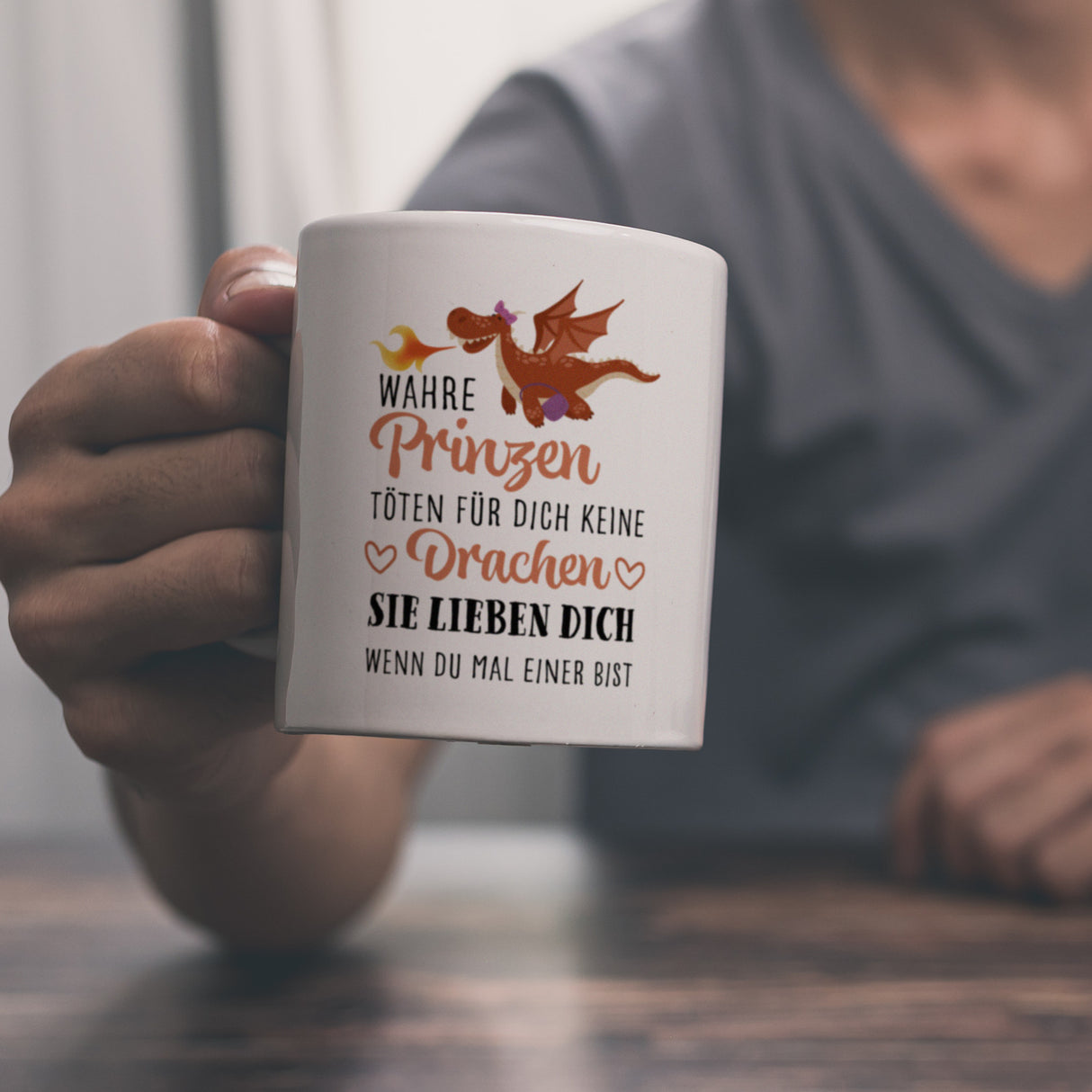 Prinzen töten keine Drachen Kaffeebecher zum Valentinstag