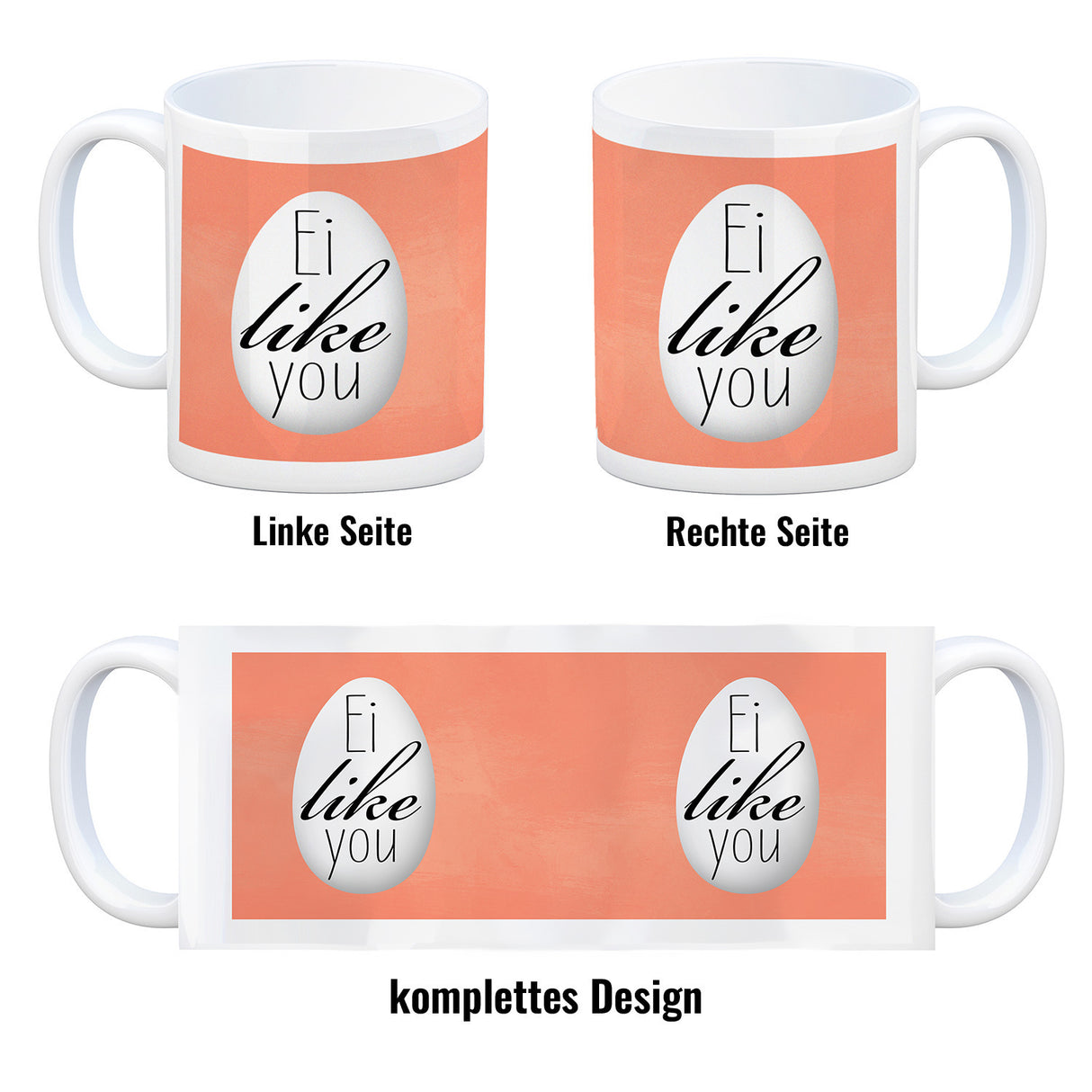 Ei like you witziger Kaffeebecher für Ostern