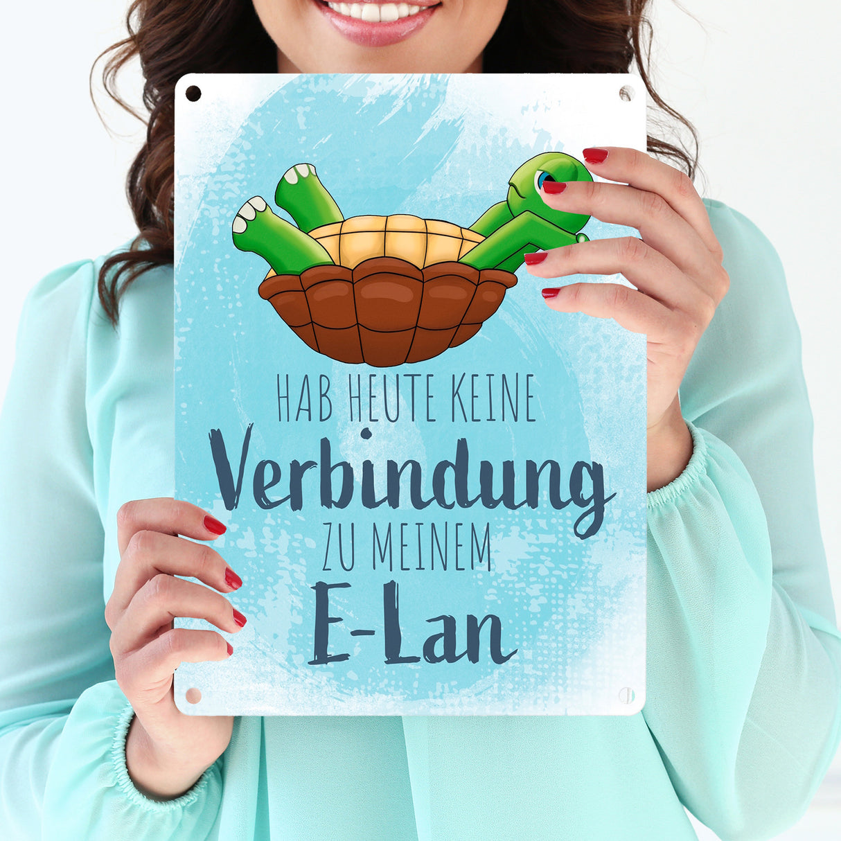 Hab heute keine Verbindung zu meinem E-Lan Schildkröte Metallschild