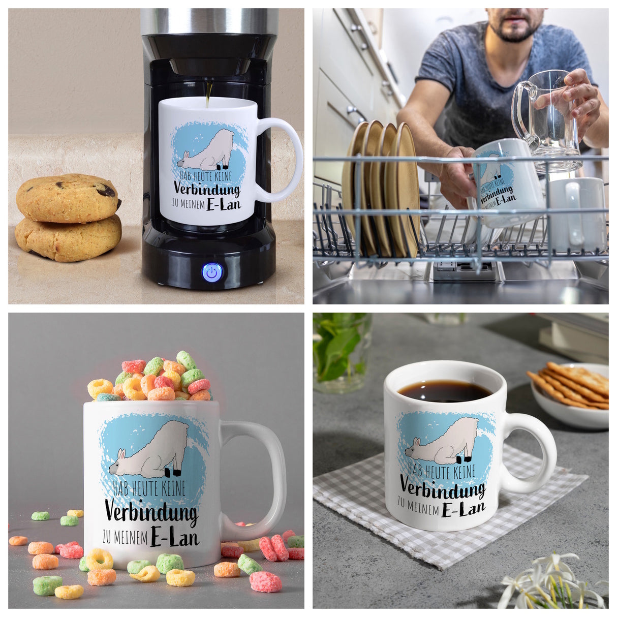 Hab heute keine Verbindung zu meinem E-Lan Alpaka Kaffeebecher