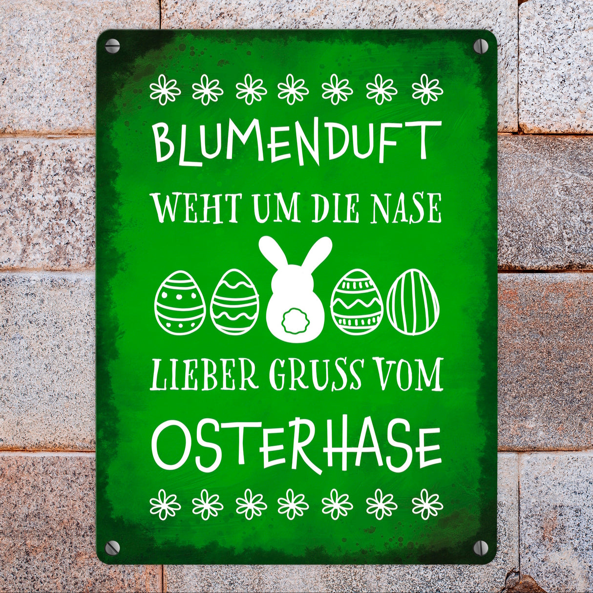 Lieber Gruß vom Osterhase Metallschild