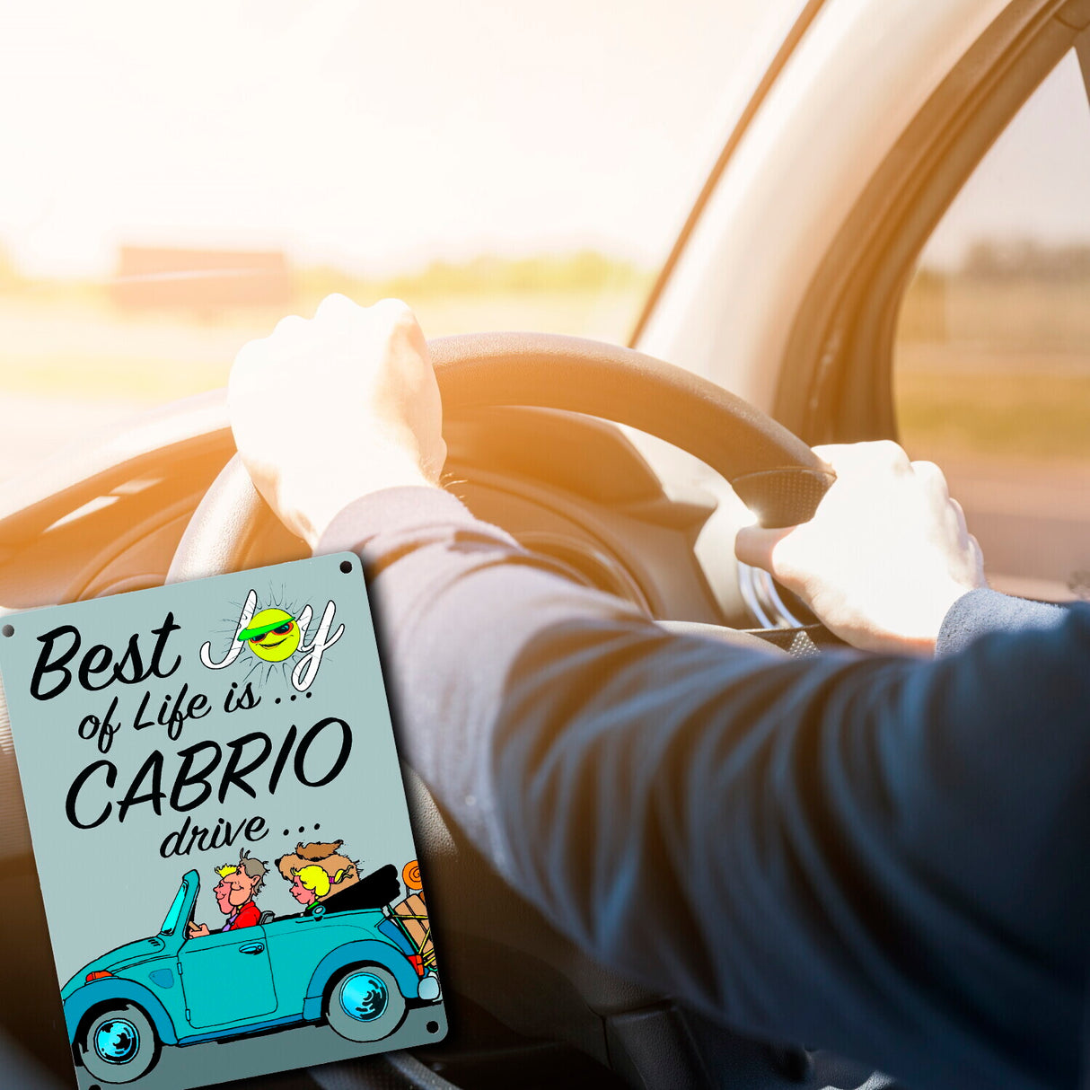 Best Joy of Life is Cabrio drive Metallschild