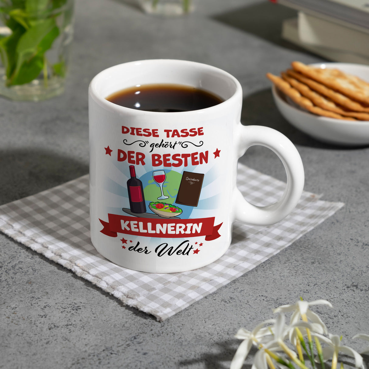 Beste Kellnerin der Welt Kaffeebecher