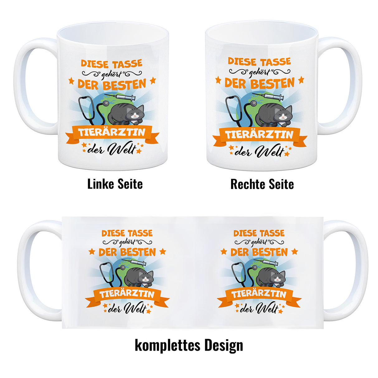 Beste Tierärztin der Welt Kaffeebecher