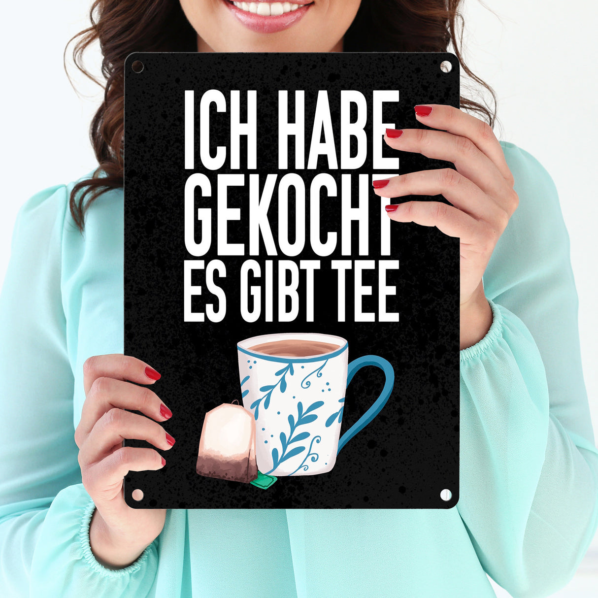 Ich habe gekocht es gibt Tee Metallschild für die Küche
