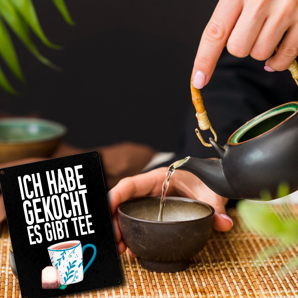 Ich habe gekocht es gibt Tee Metallschild für die Küche