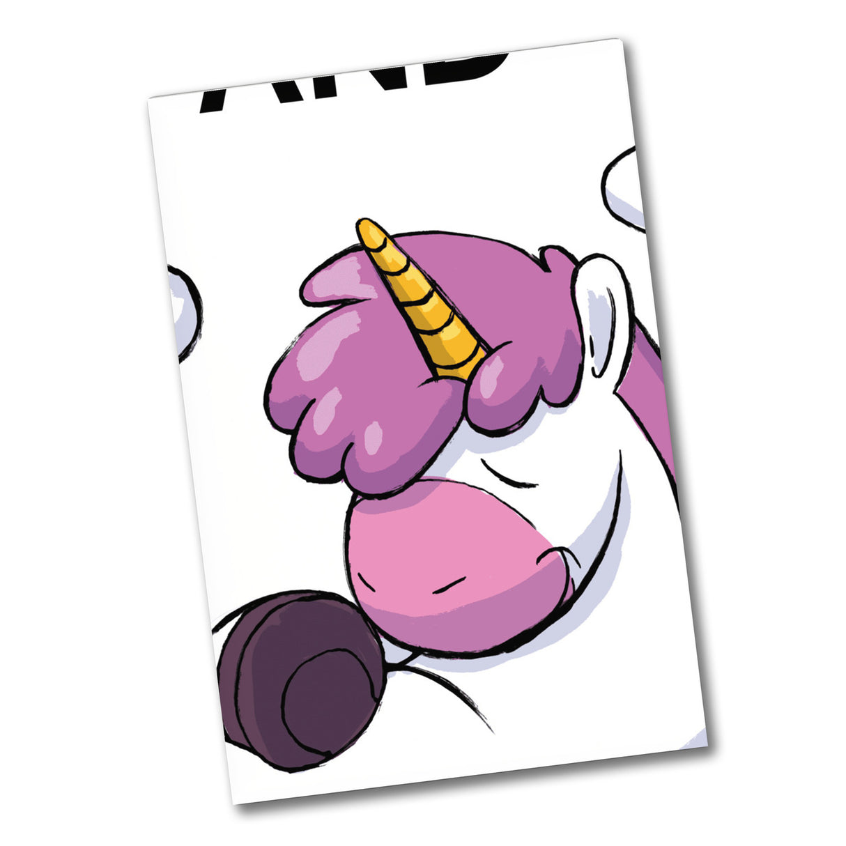 Keep calm and relax Souvenir Magnet mit Einhorn-Motiv und Regenbogen