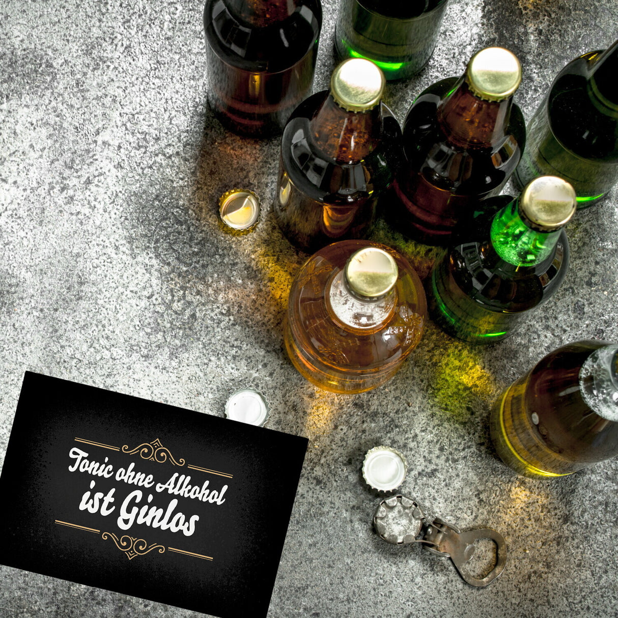 Tonic ohne Alkohol ist Ginlos Souvenir Magnet für Gintrinker