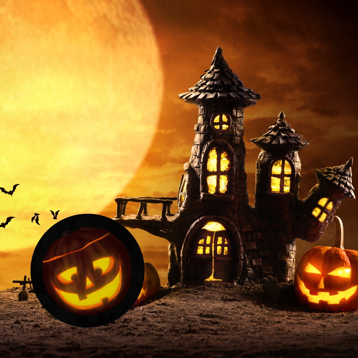 Kürbiskopf Magnet für Halloween