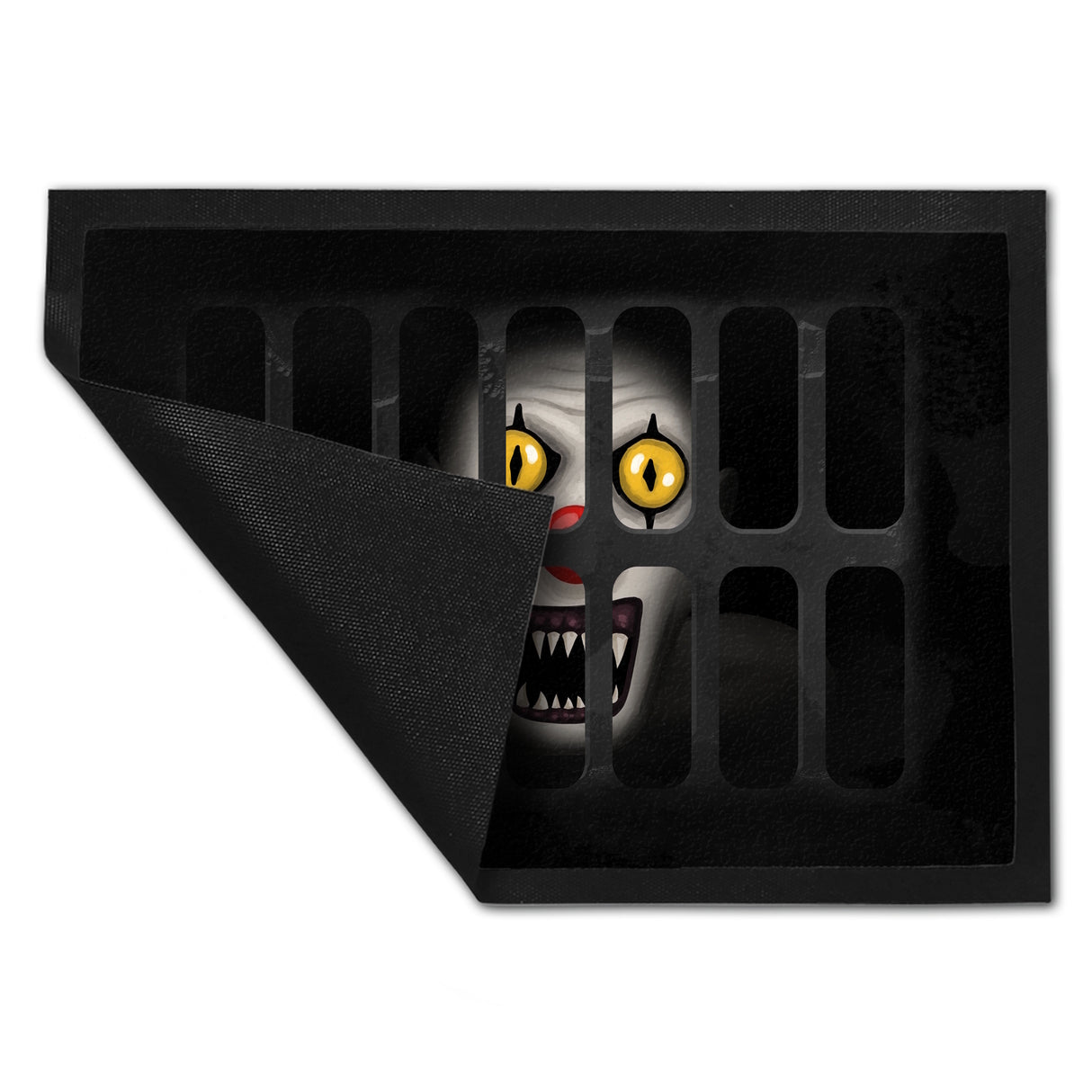 Schachtdeckel Horror Halloween Fußmatte mit Clownmotiv