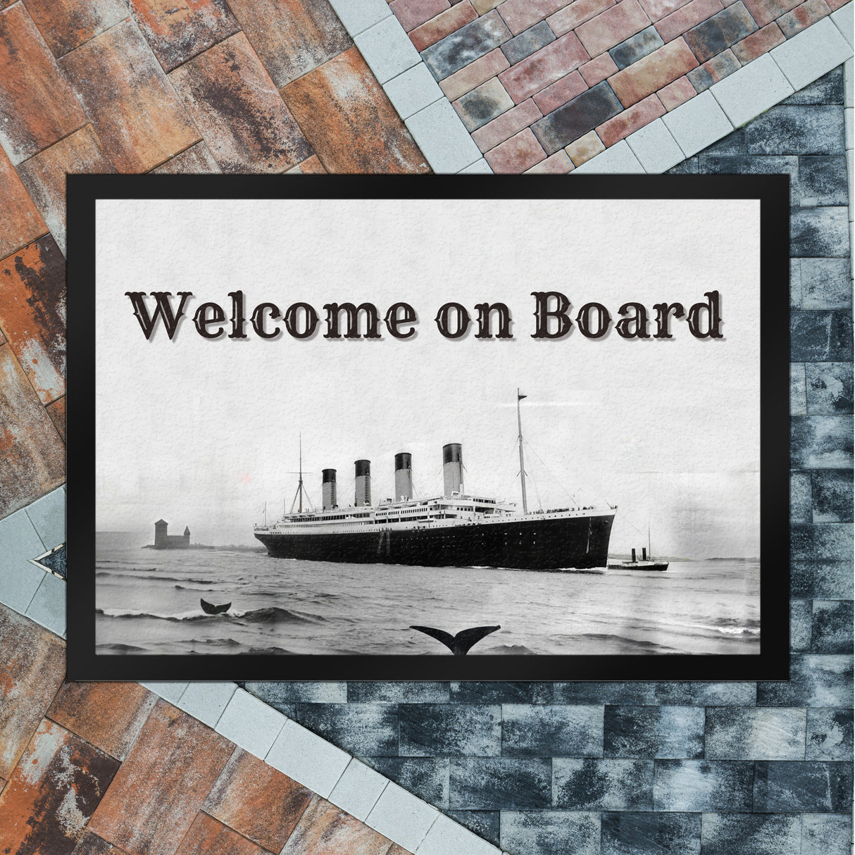 Welcome on Board Fußmatte in 35x50 cm mit Titanic-Motiv