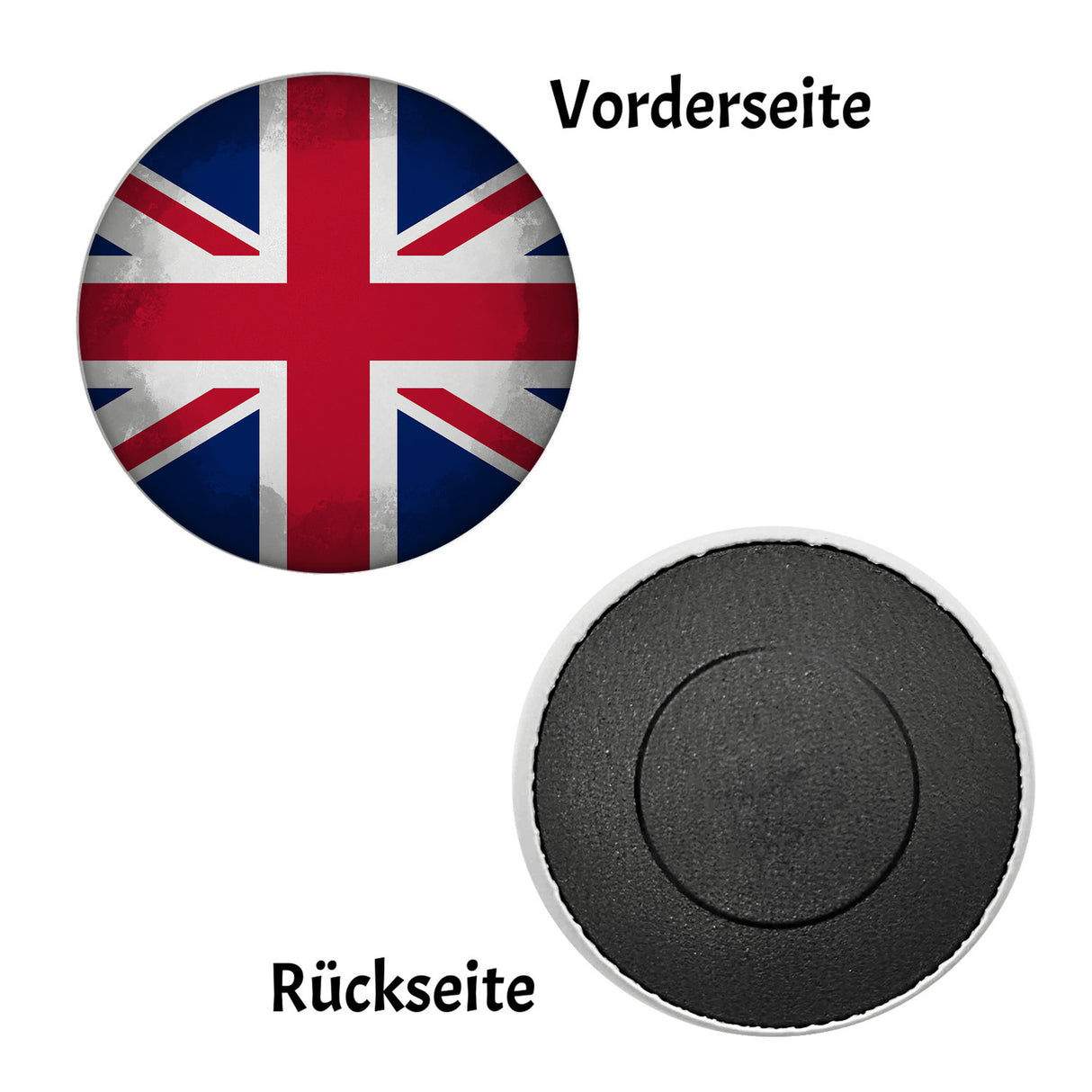 Großbritannien Flagge Magnet rund
