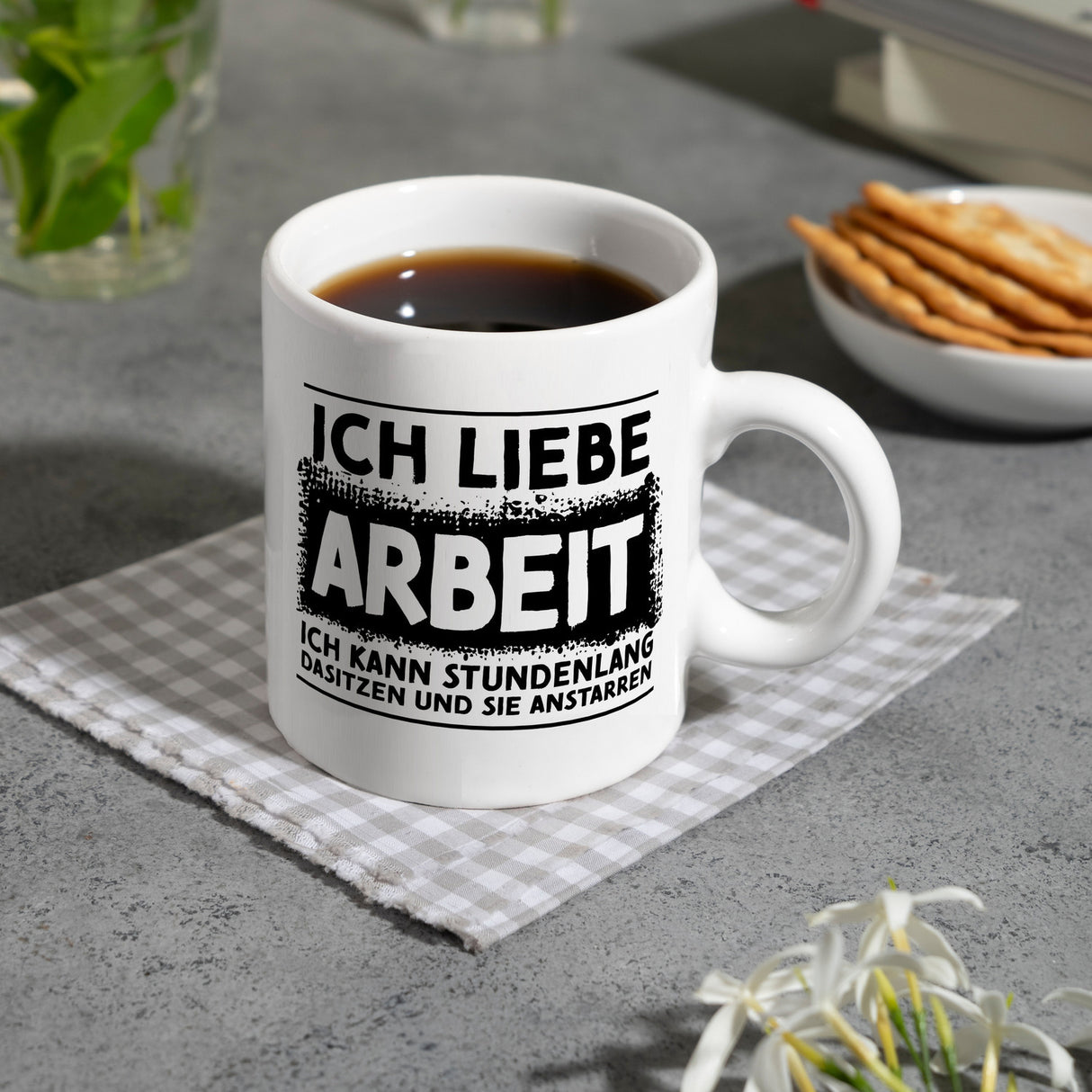 Ich liebe Arbeit… Büro Kaffeebecher