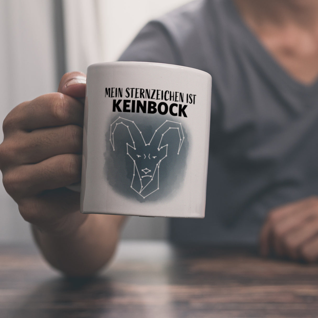 Mein Sternzeichen ist Keinbock Sternbild Kaffeebecher
