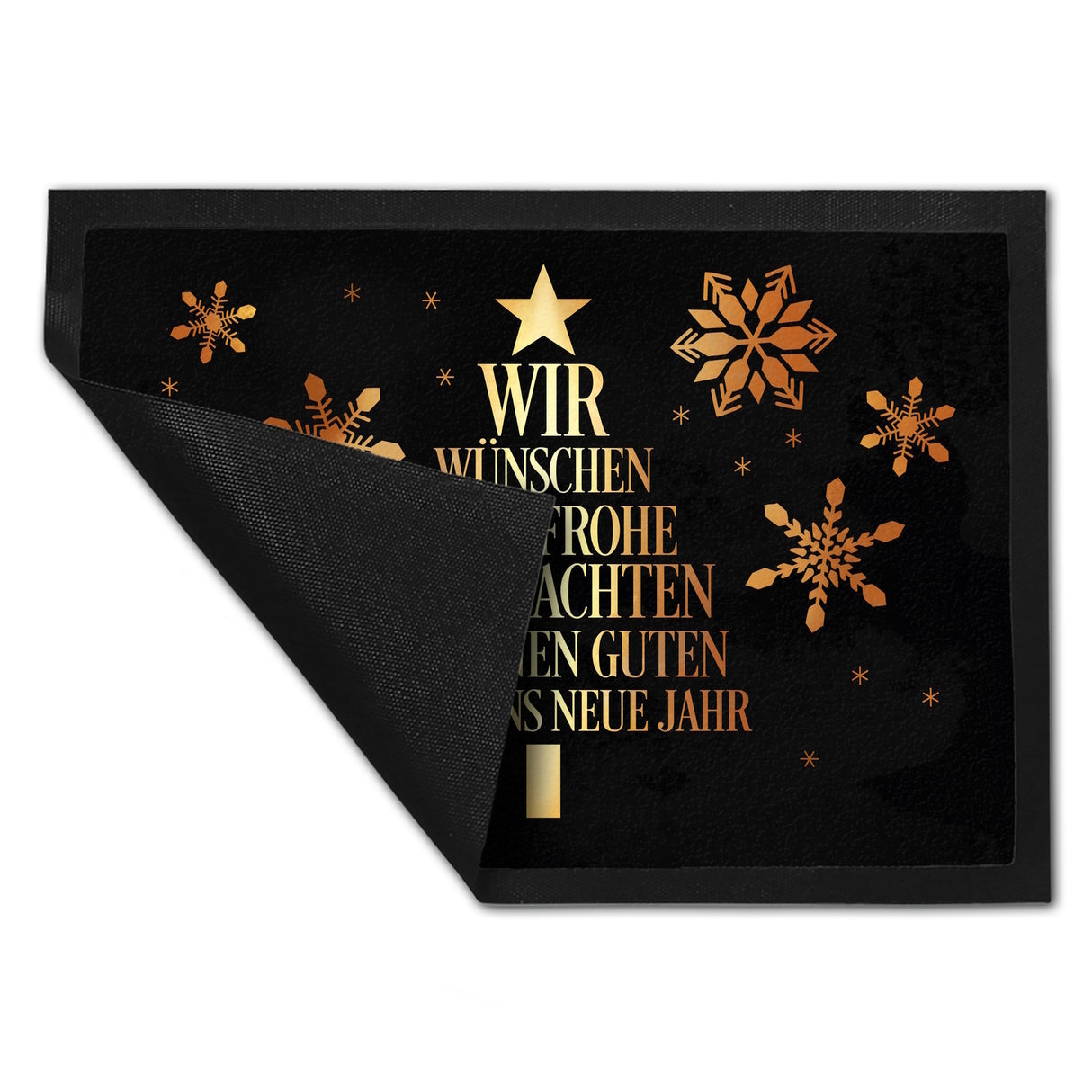 Frohe Weihnachten & einen guten Rutsch Christbaum Fußmatte