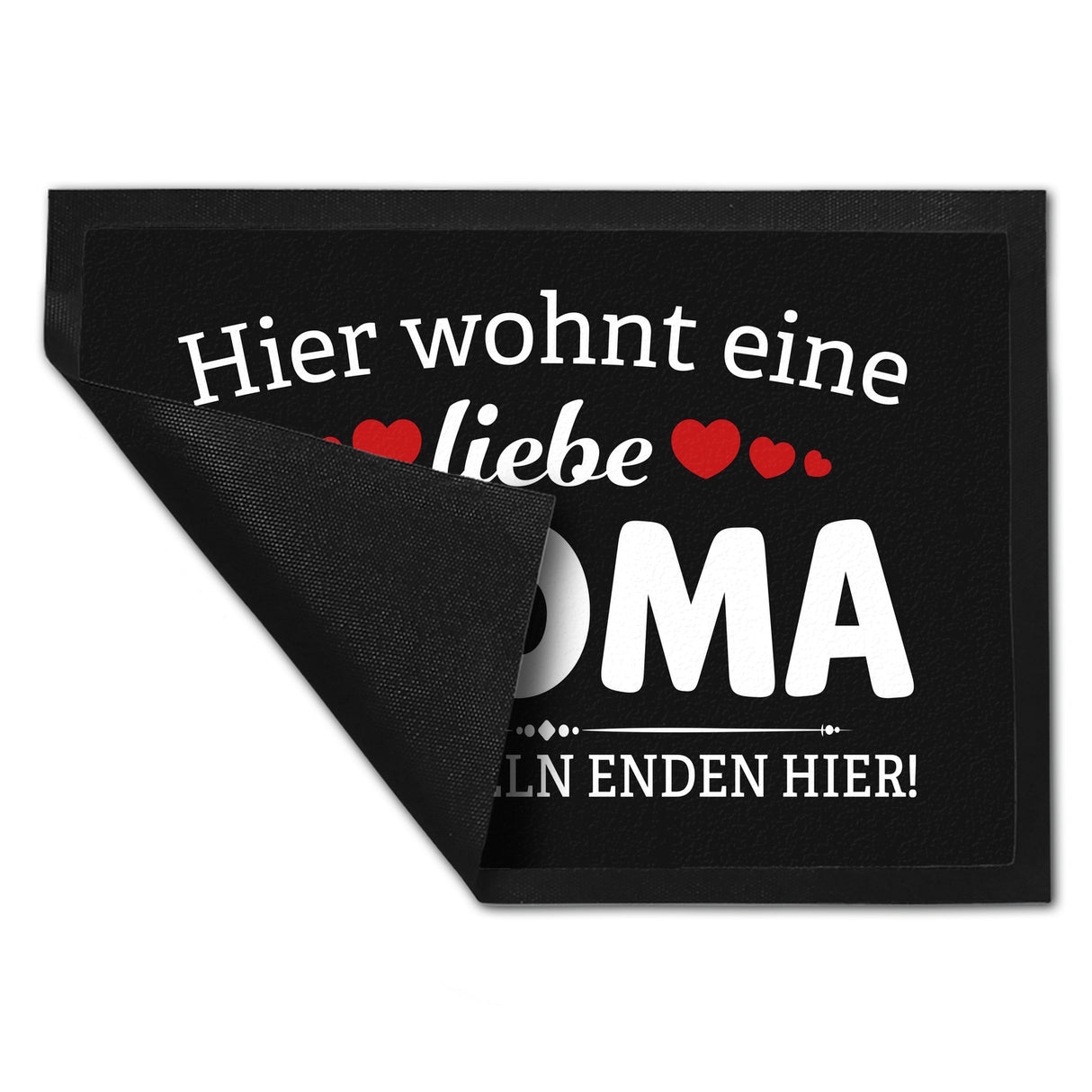 Hier wohnt eine liebe Oma Fußmatte