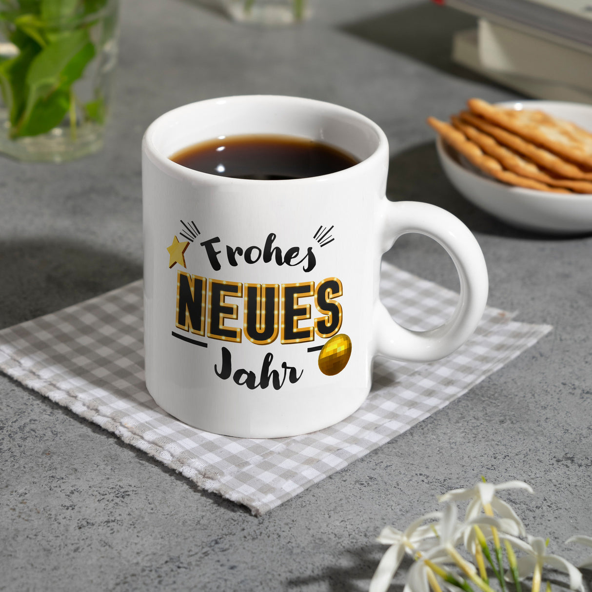Frohes neues Jahr Kaffeebecher