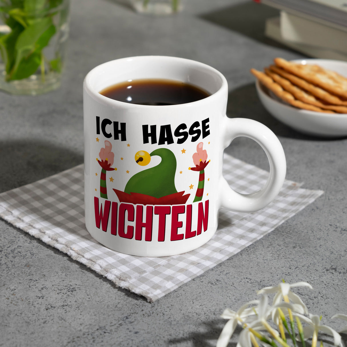 Ich hasse Wichteln Kaffeebecher