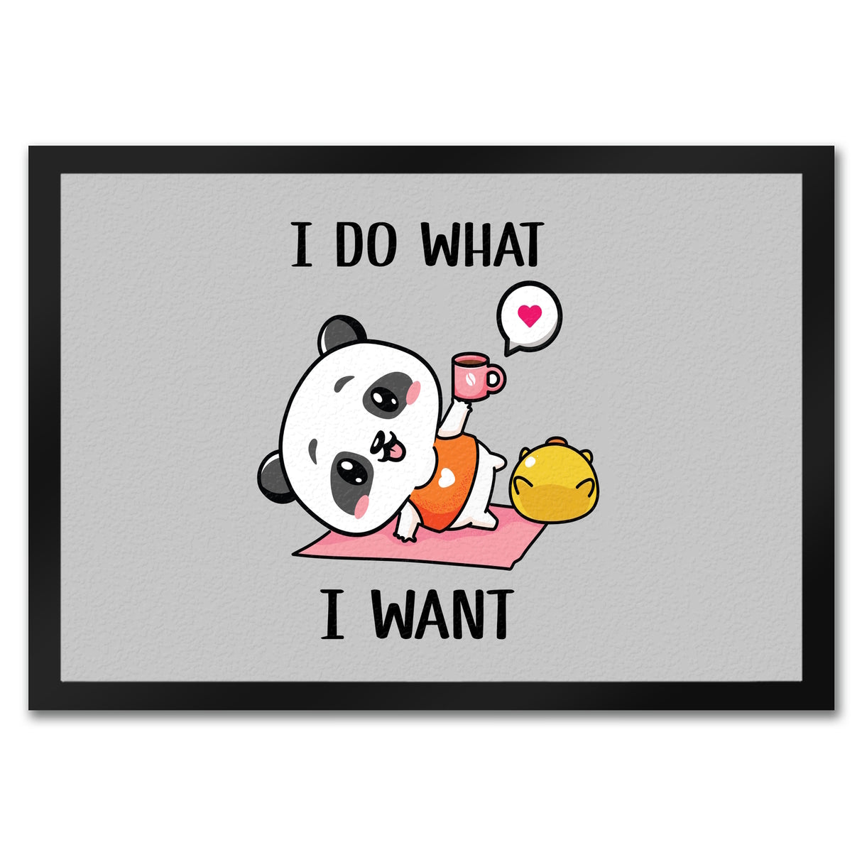 I do what I want Panda Fußmatte in 35x50 cm