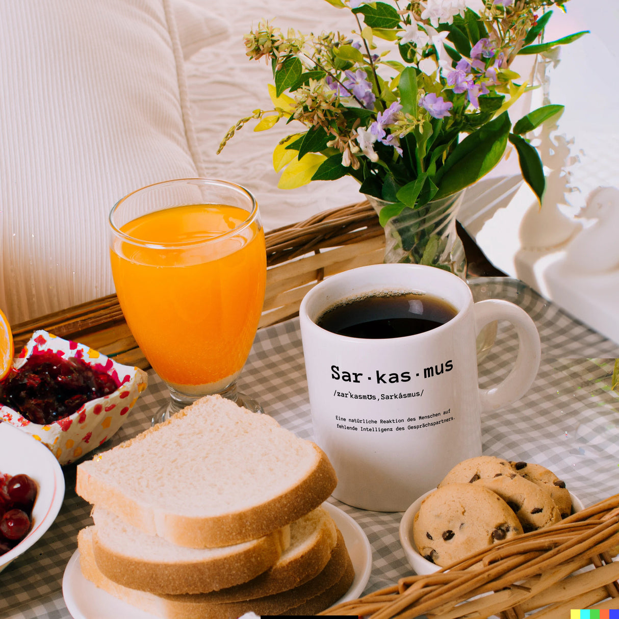 Sarkasmus Definiton Kaffeebecher mit Spruch