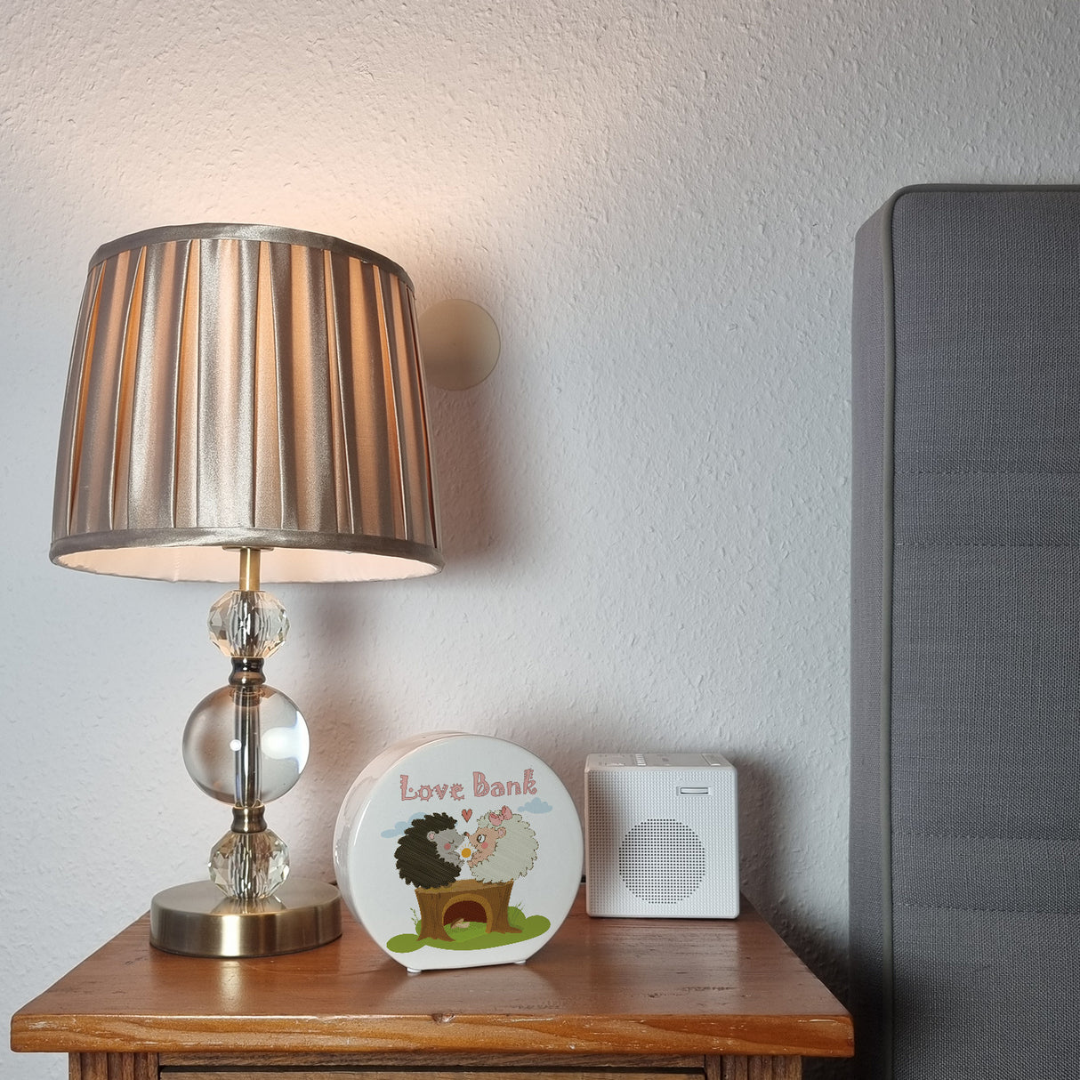 Igel Spardose mit Spruch Love Bank