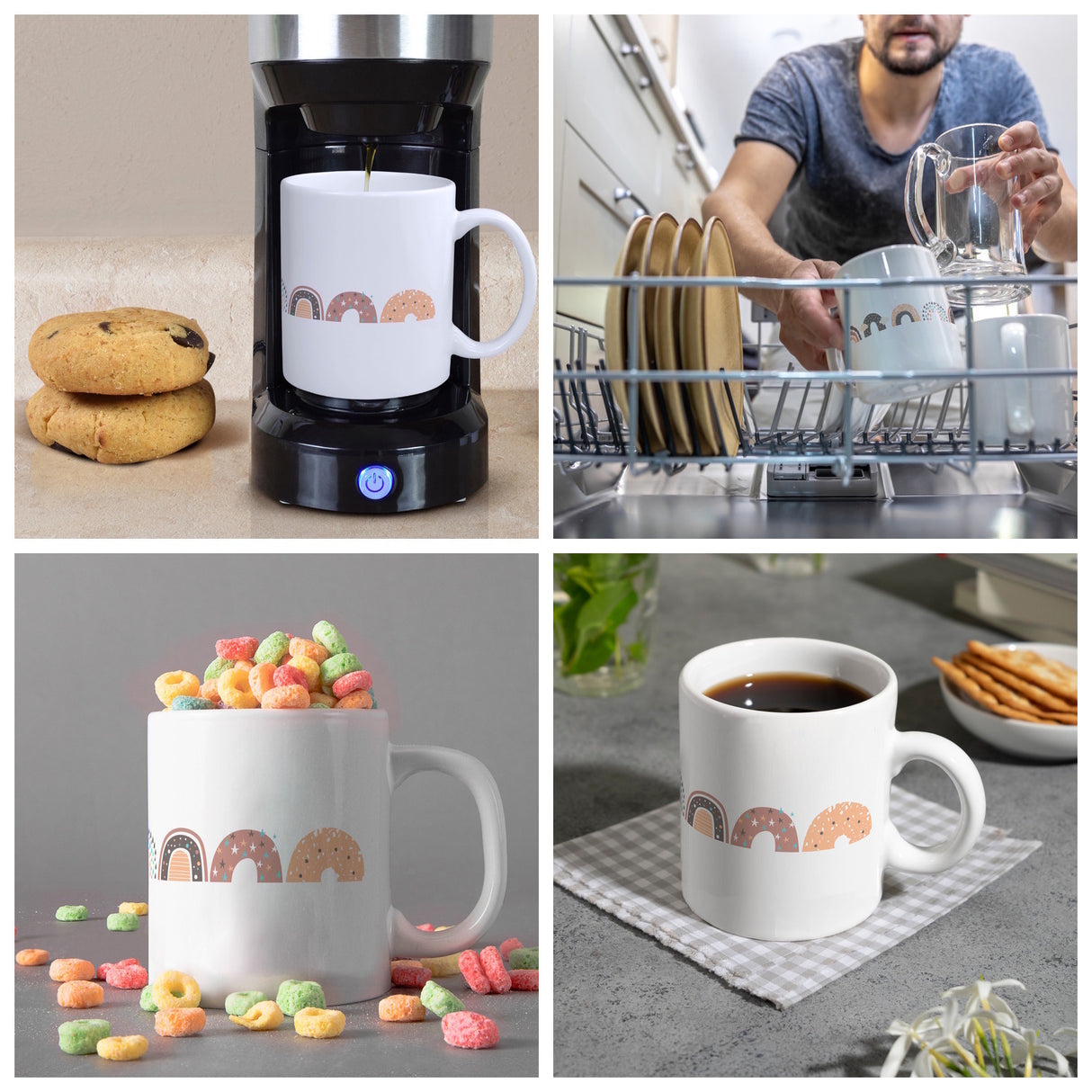 Regenbogen Kaffeebecher