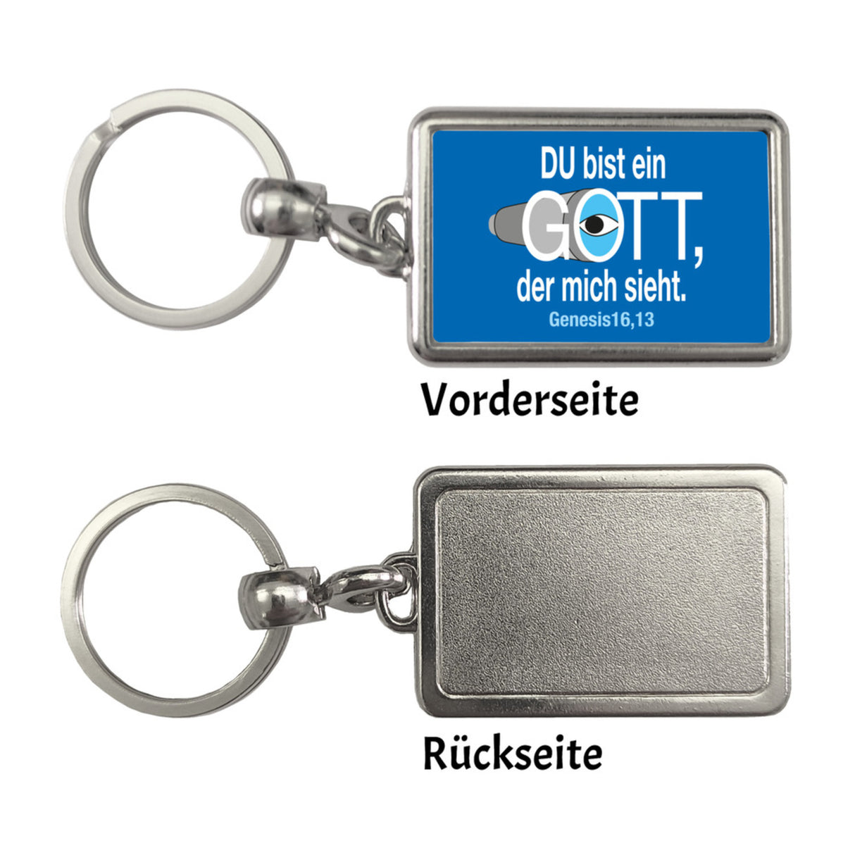 Du bist ein Gott, der mich sieht. Schlüsselanhänger mit Bibel Zitat