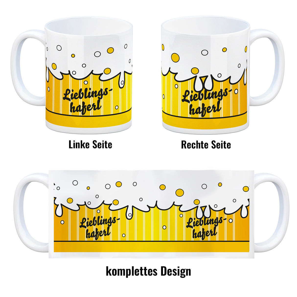 Lieblingshaferl Bier Kaffeebecher bayrisch