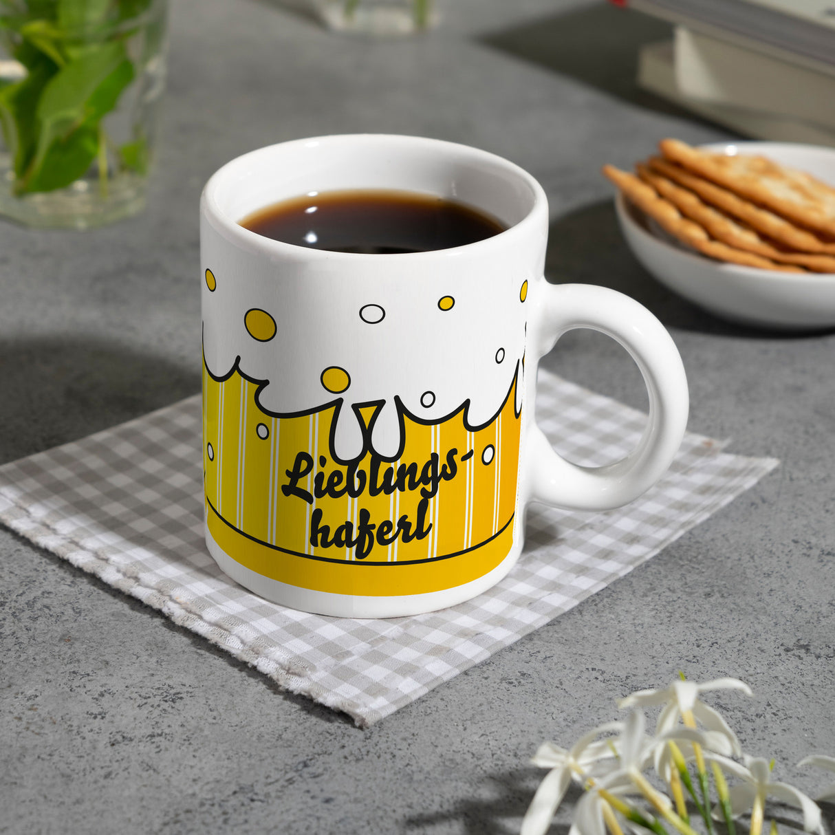 Lieblingshaferl Bier Kaffeebecher bayrisch
