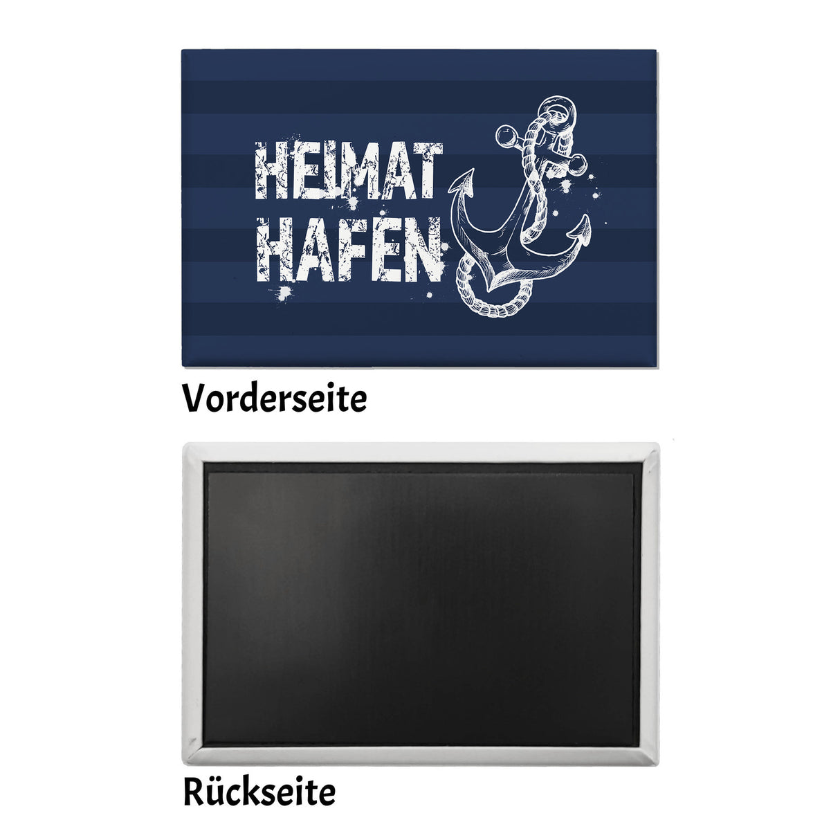 Heimathafen Anker Souvenir Souvenir Magnet in dunkelblau