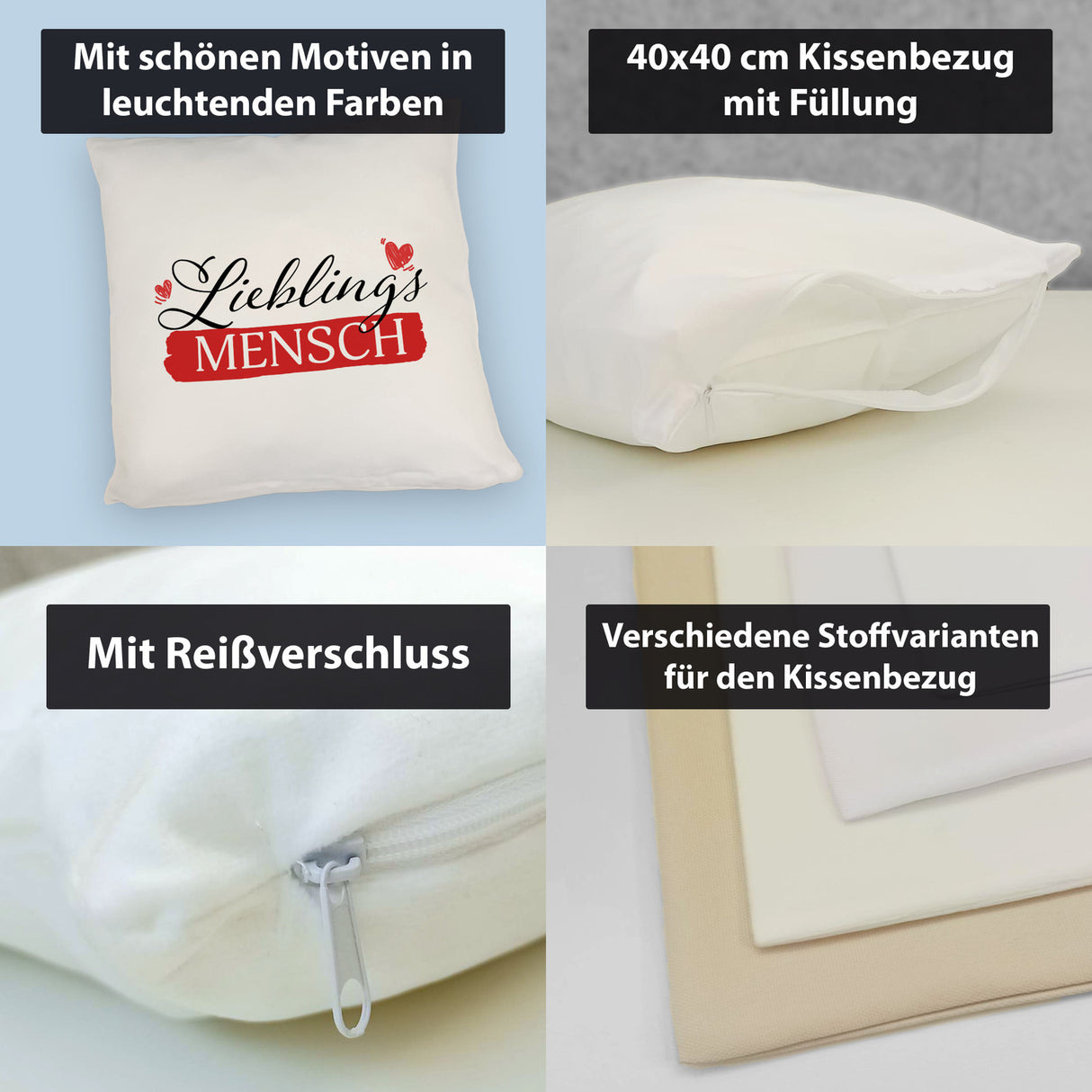 Lieblingsmensch Kissen - Für besondere Menschen in deinem Leben