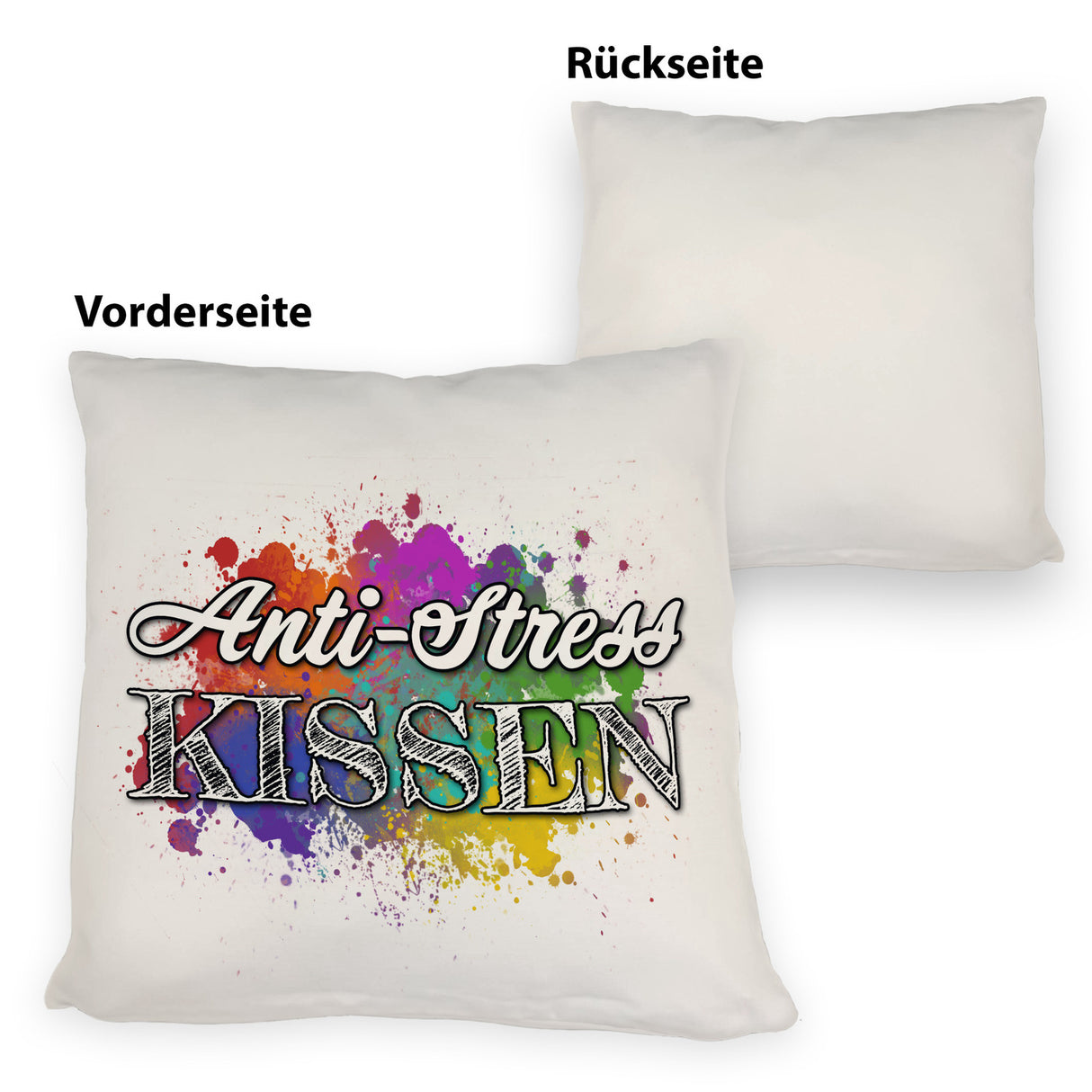 Anti-Stress Kissen - Dekoratives Kissen mit Farbflecken Motiv